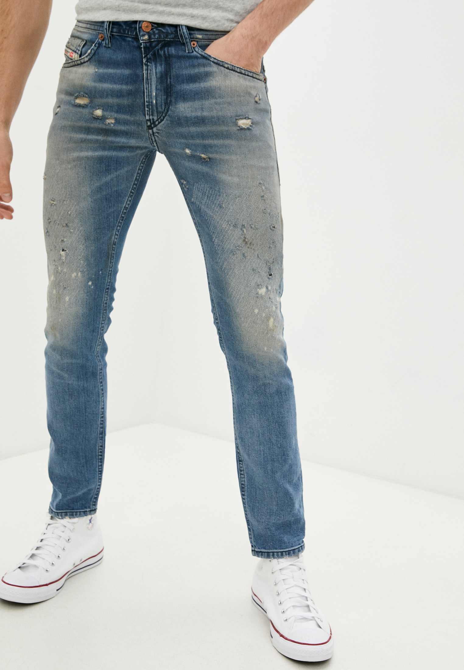 Мужские зауженные джинсы Diesel (Дизель) 00SW1P084AL: изображение 1