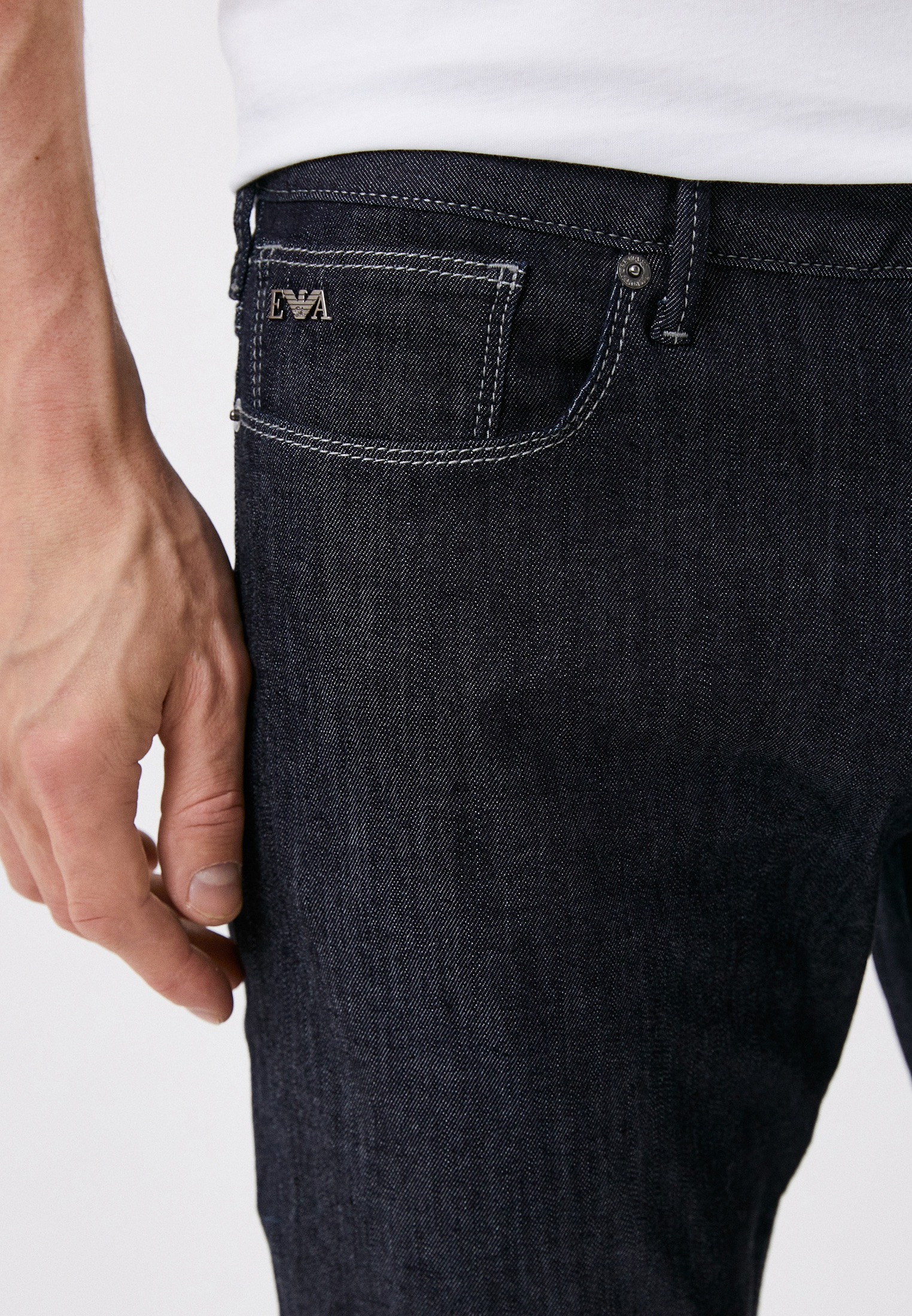 Мужские зауженные джинсы Emporio Armani (Эмпорио Армани) 8N1J06 1D85Z: изображение 8