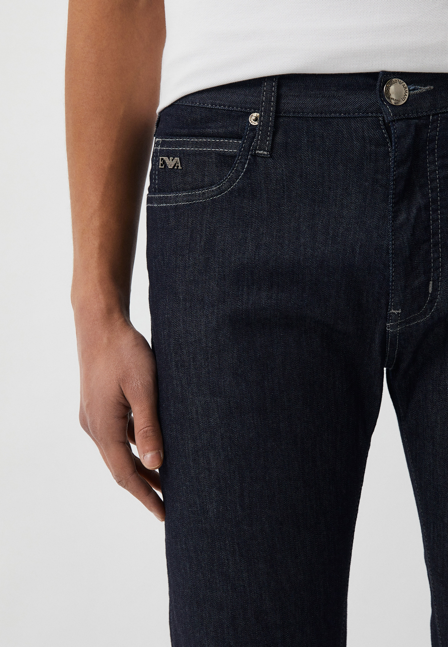 Мужские прямые джинсы Emporio Armani (Эмпорио Армани) 8N1J45 1D85Z: изображение 8