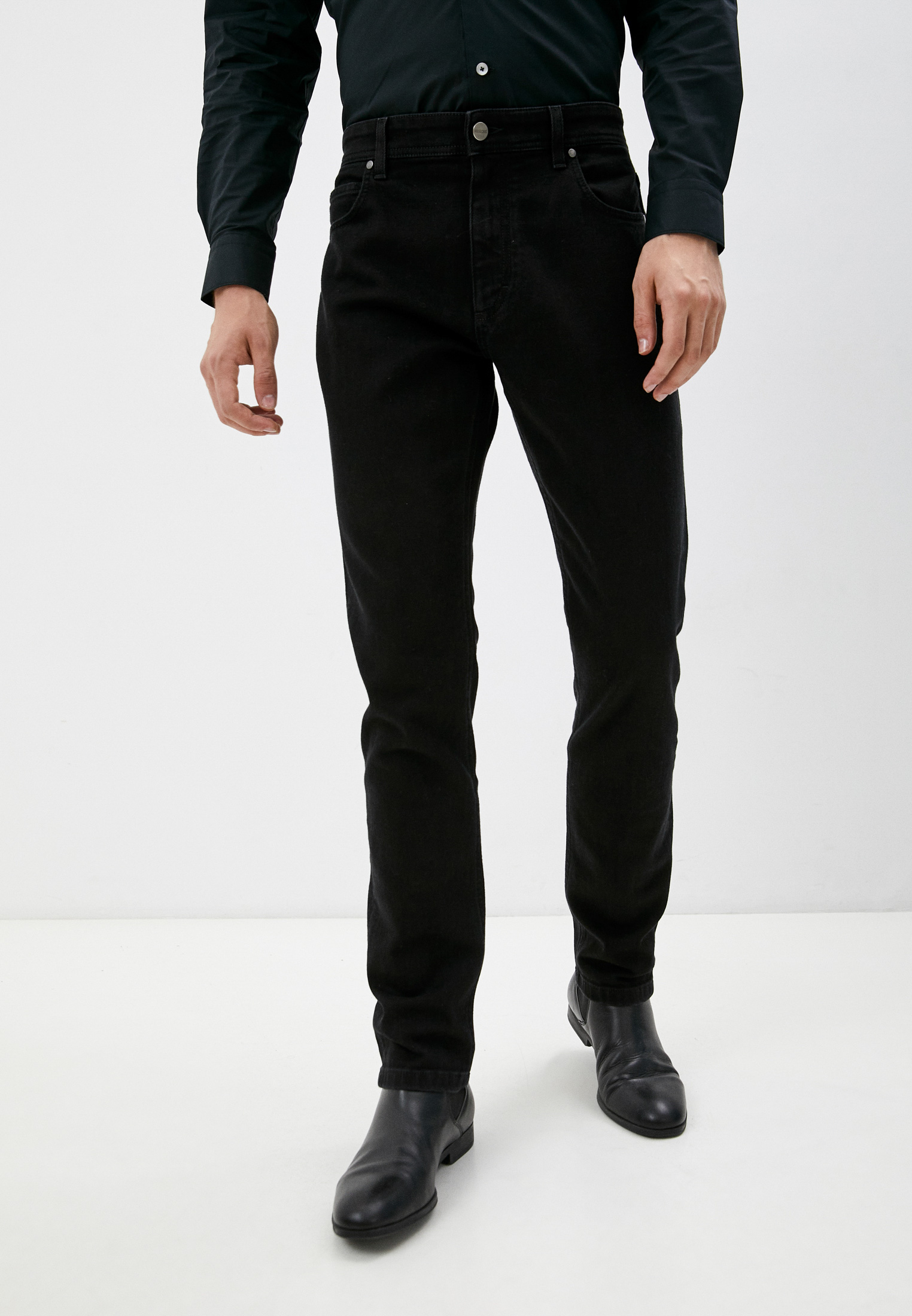 Мужские зауженные джинсы Roberto Cavalli (Роберто Кавалли) INJ240-DN001: изображение 1