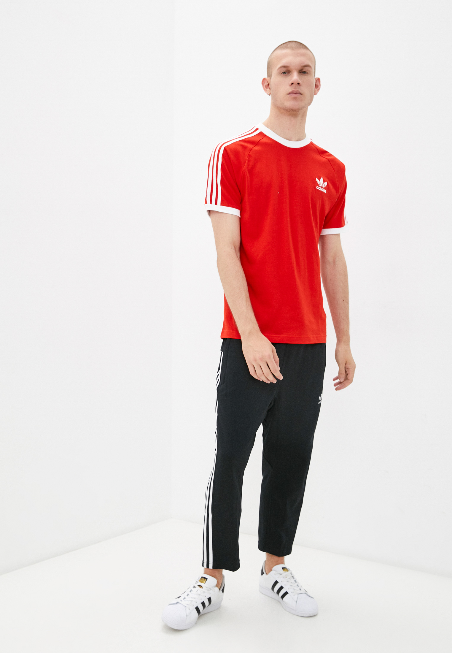 adidas Футболка Adicolor Classics 3-Stripes - красный | adidas Россия