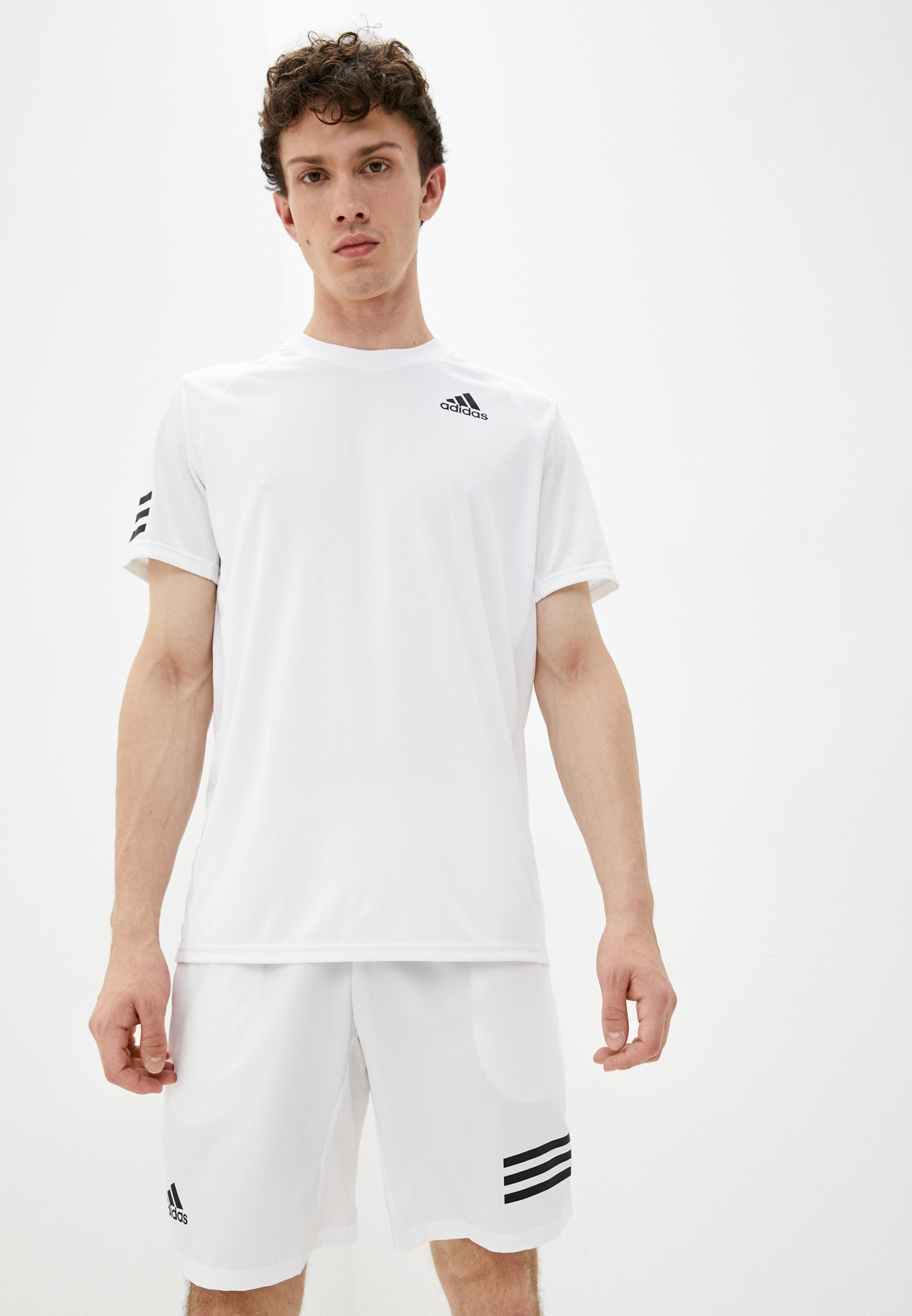 adidas Playera de Tenis Club 3 Franjas - Blanco | adidas Mexico