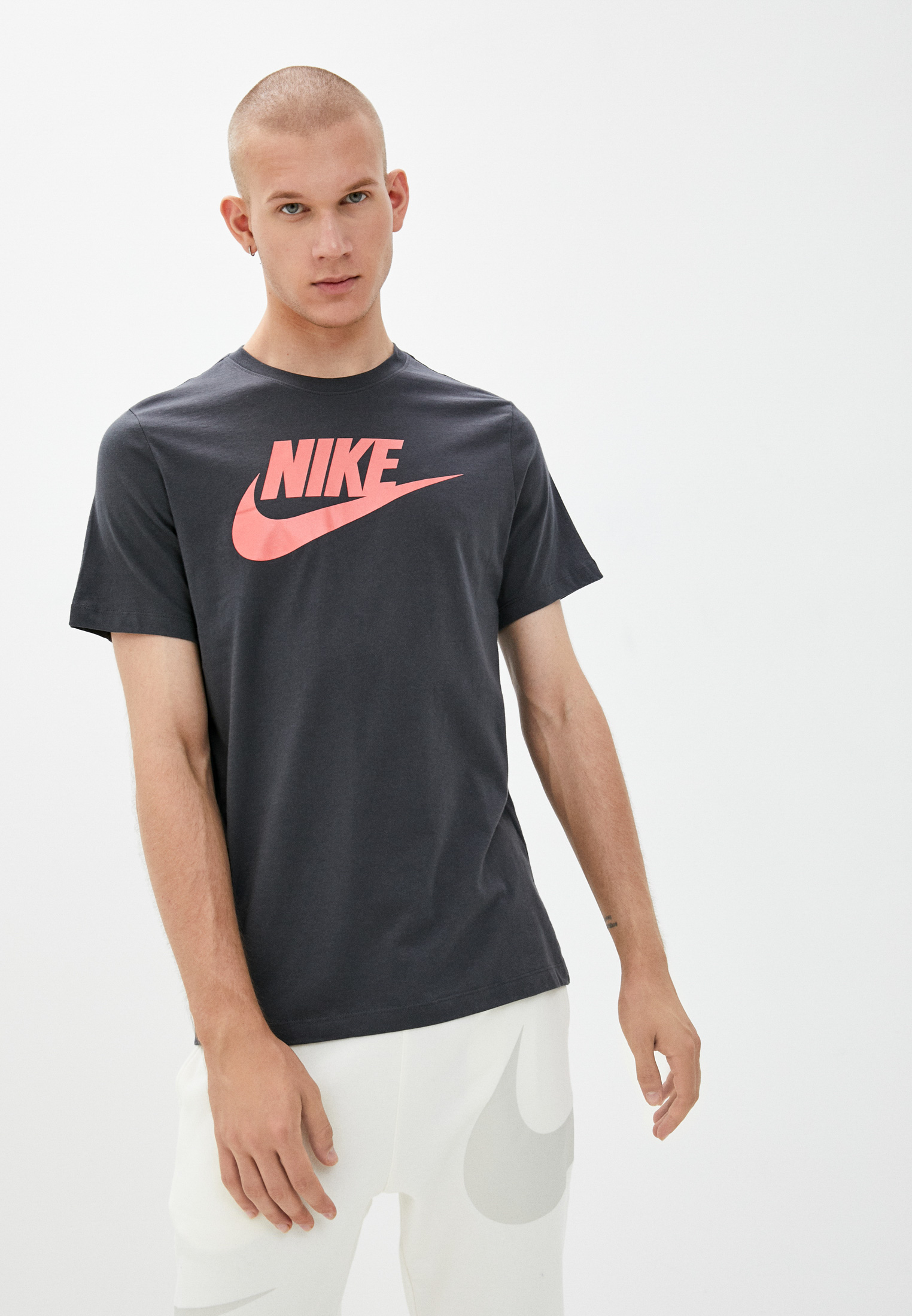 Футболка мужская Nike (Найк) AR5004 цвет серый купить за 1830 руб.