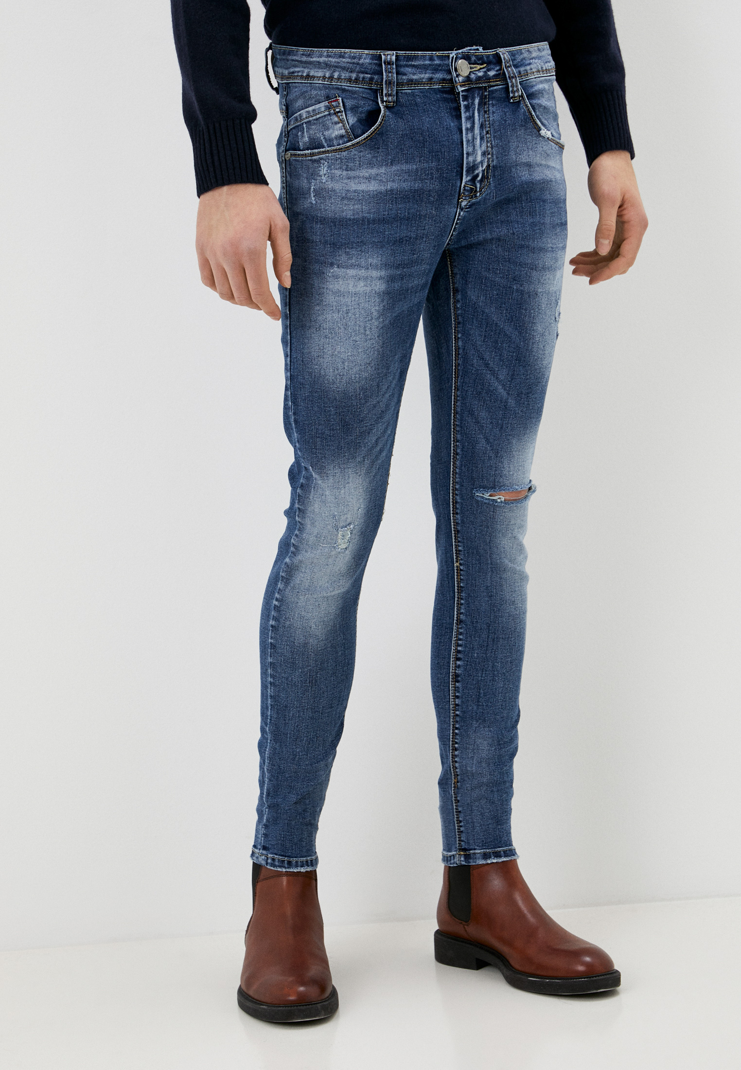 Зауженные джинсы мужские Tmk Jeans NC5609 купить за 3690 руб.