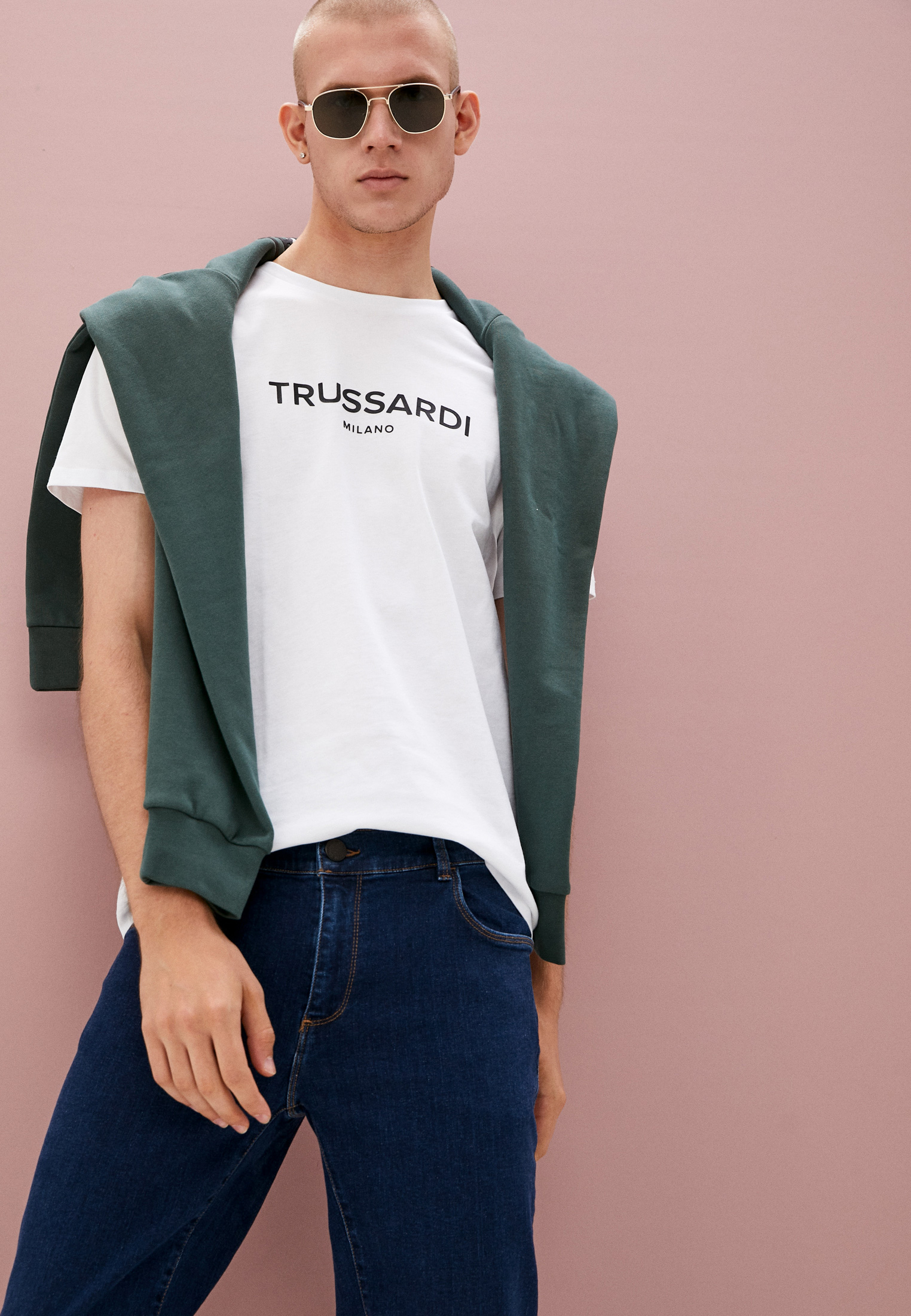 Мужские прямые джинсы Trussardi (Труссарди) 52J00000-1Y000187: изображение 7