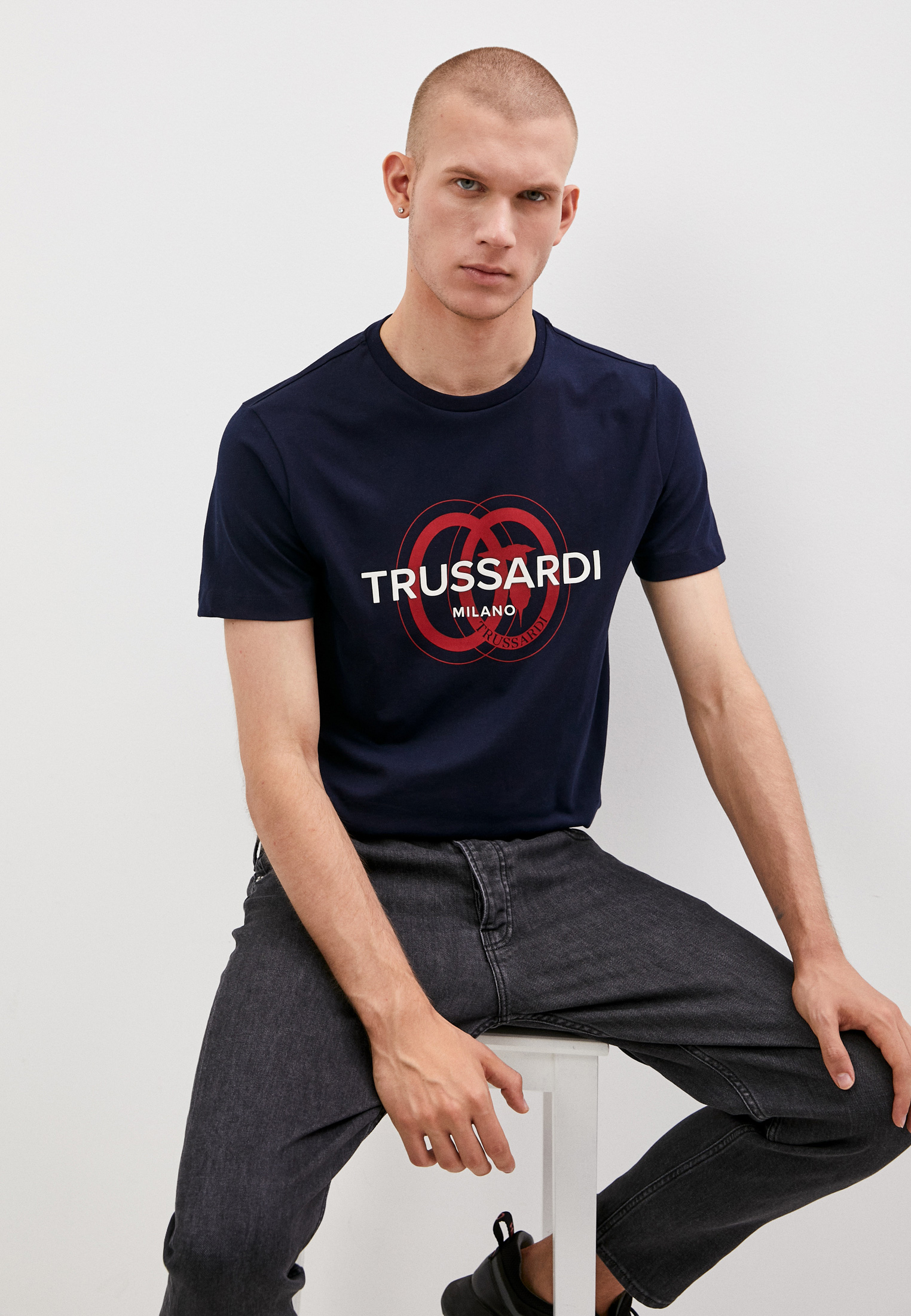 Мужская футболка Trussardi (Труссарди) 52T00514-1T005461: изображение 1