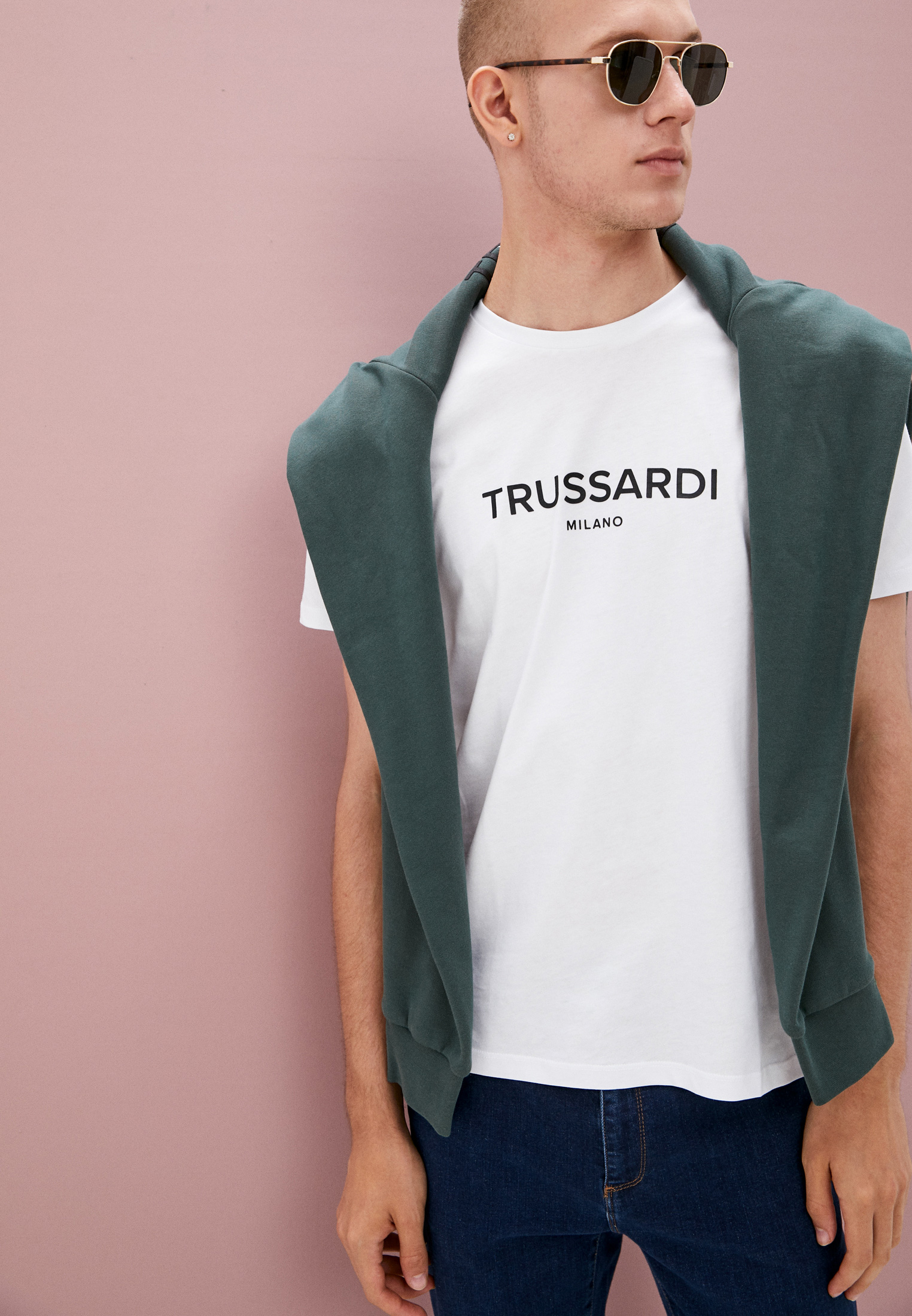 Мужская футболка Trussardi (Труссарди) 52T00509-1T005328: изображение 2