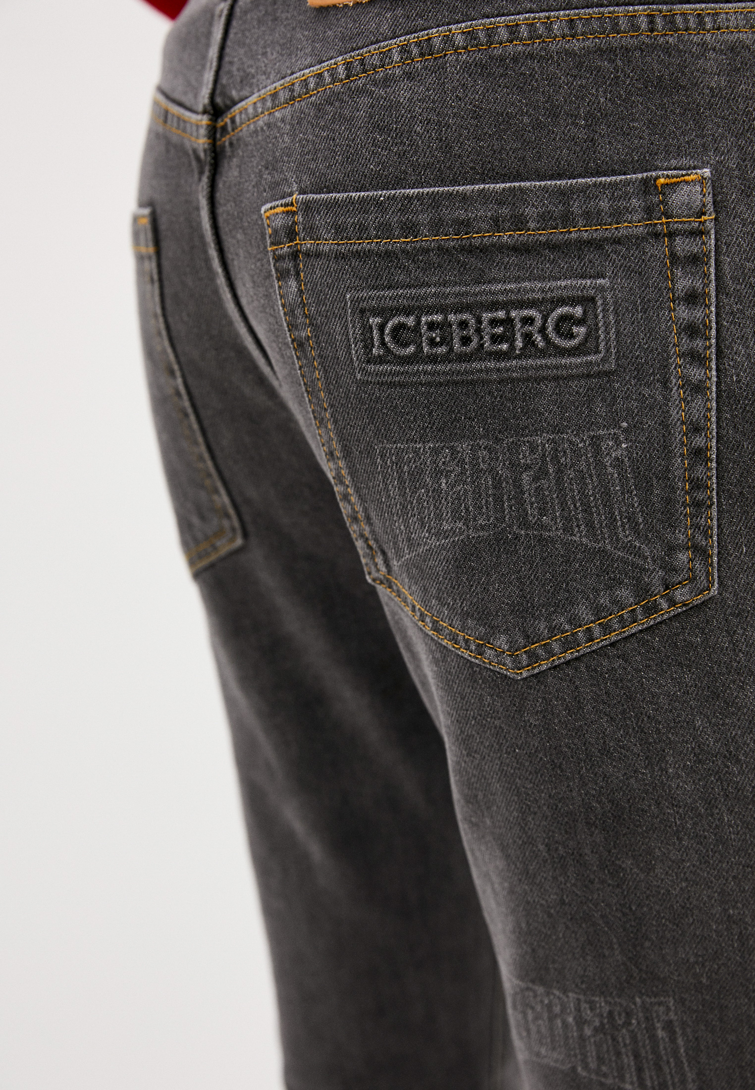 Мужские зауженные джинсы Iceberg (Айсберг) I1P22016007: изображение 5