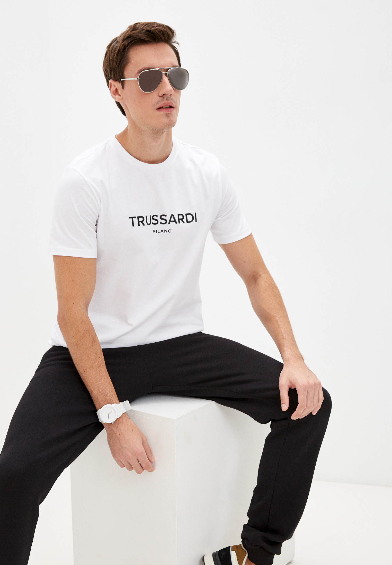 Мужская футболка Trussardi (Труссарди) 52T00509-1T005328: изображение 6