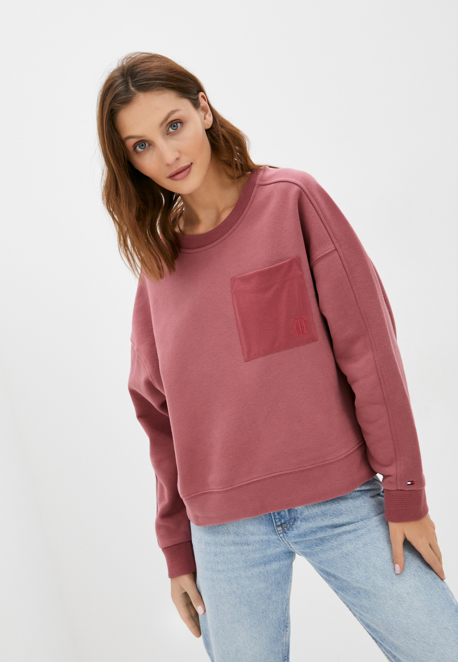 tommy hilfiger light pink sweater