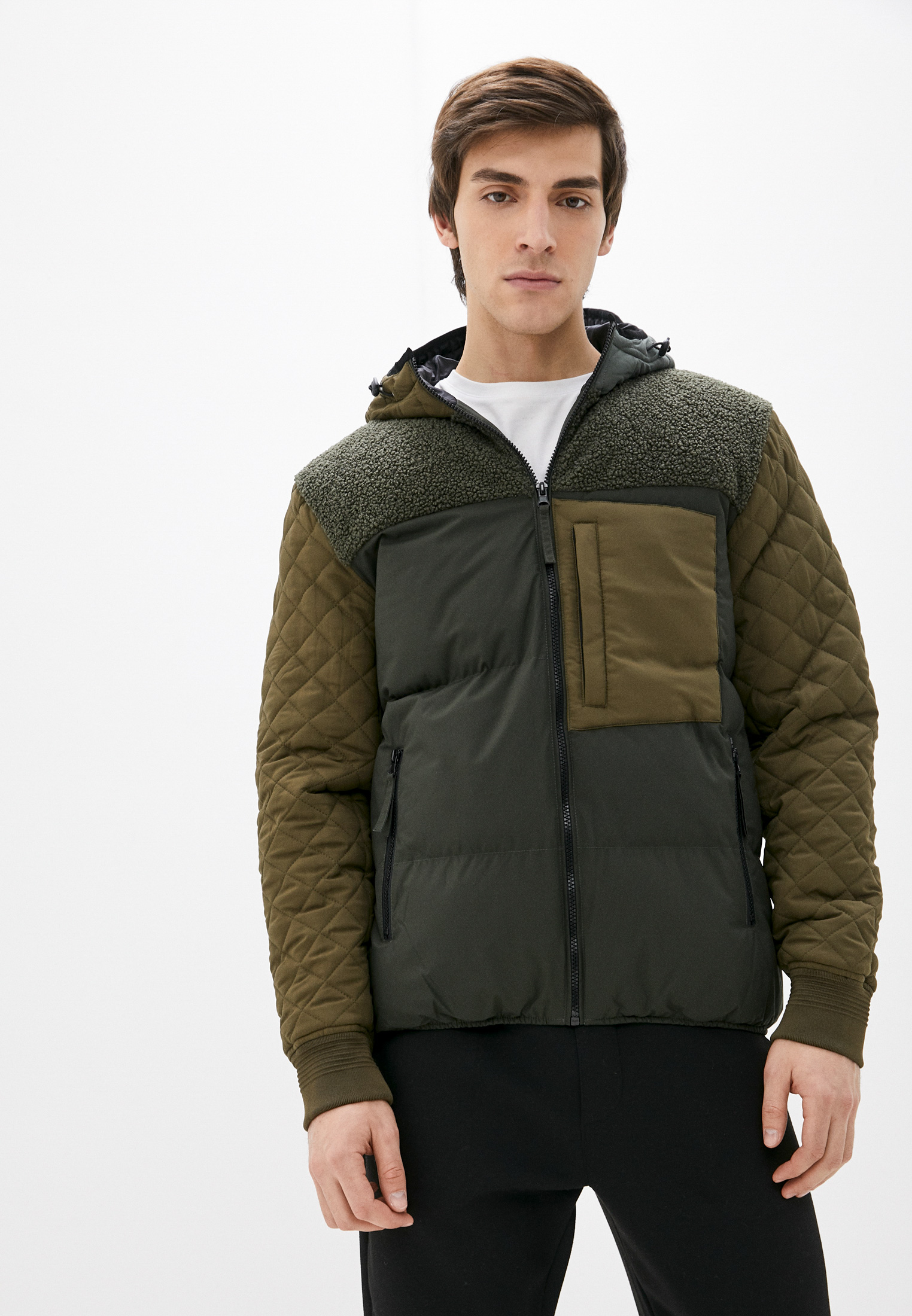 Утепленная куртка мужская Desigual (Дезигуаль) 21WMEW15 купить за 13010 руб.