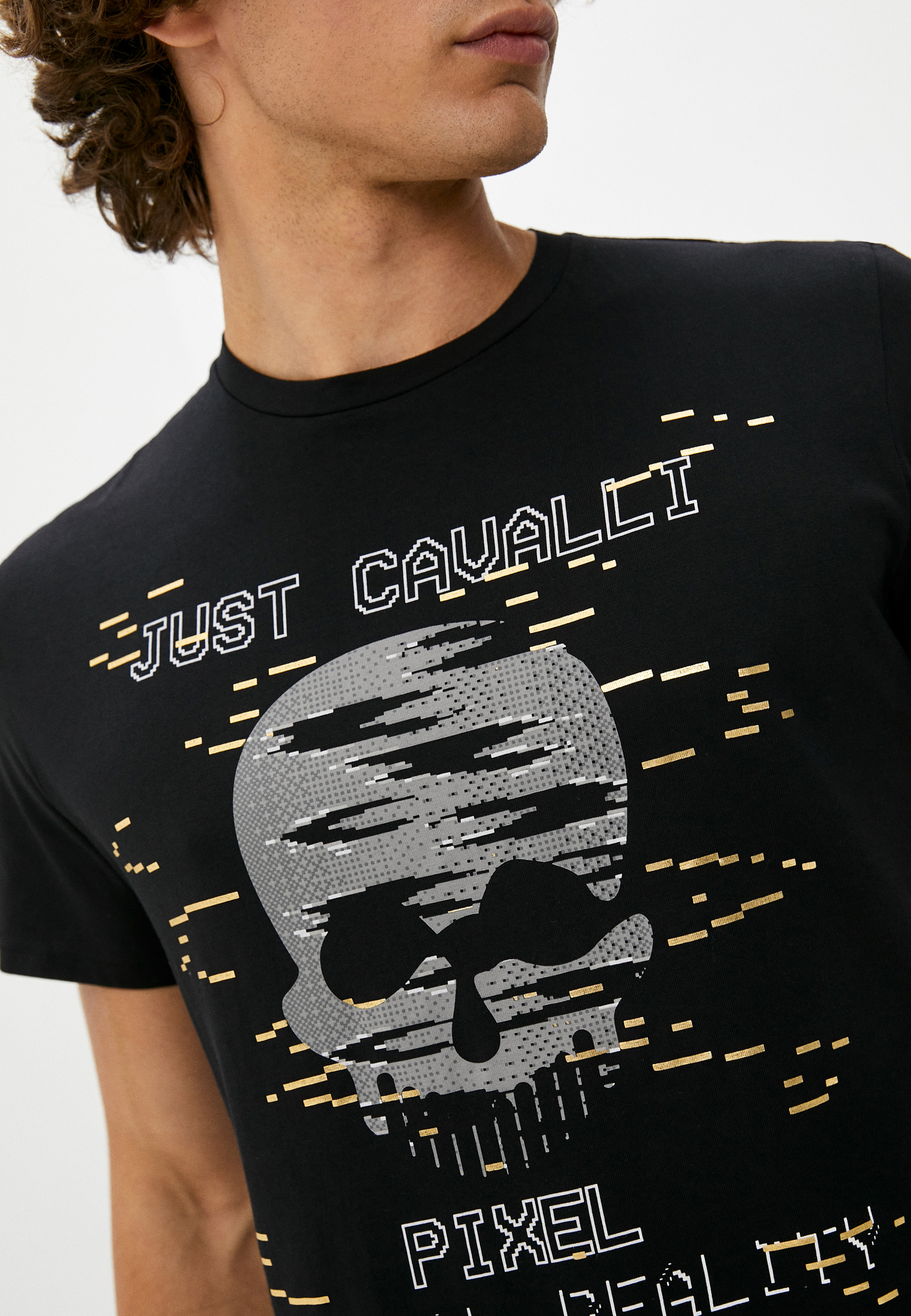 Мужская футболка Just Cavalli (Джаст Кавалли) S03GC0635N20663: изображение 5