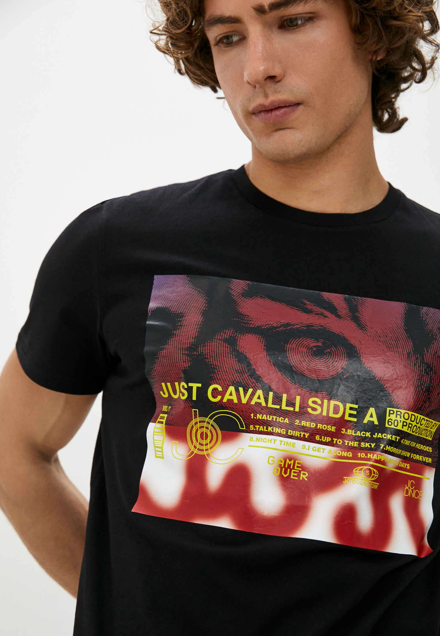 Мужская футболка Just Cavalli (Джаст Кавалли) S03GC0642N20663: изображение 5