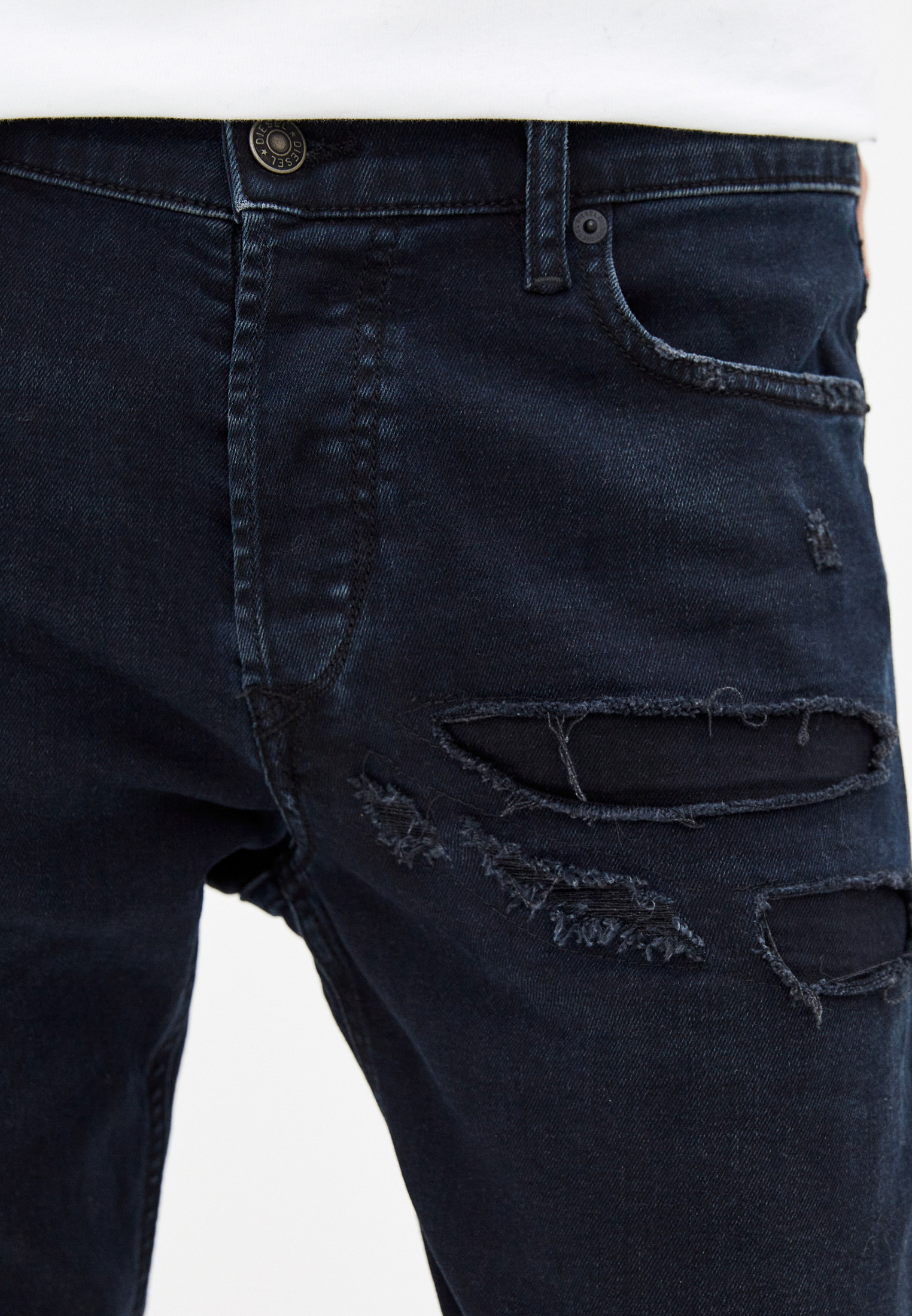 Мужские зауженные джинсы Diesel (Дизель) 00SWID069GM: изображение 4