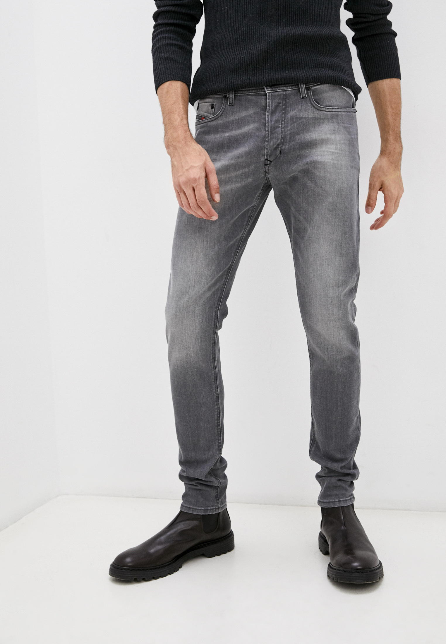 Мужские зауженные джинсы Diesel (Дизель) 00CKRI084HP: изображение 4