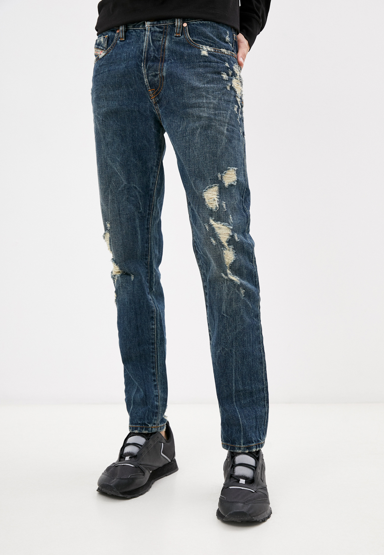 Мужские зауженные джинсы Diesel (Дизель) 00SH3Q084ZM: изображение 1