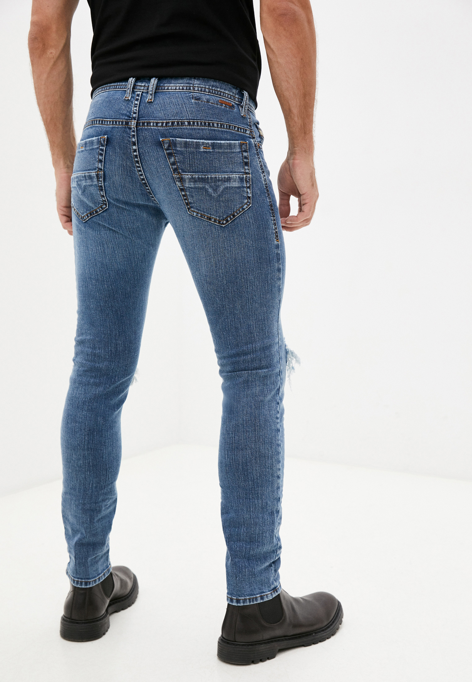 Мужские зауженные джинсы Diesel (Дизель) 00SW1P084UV: изображение 3