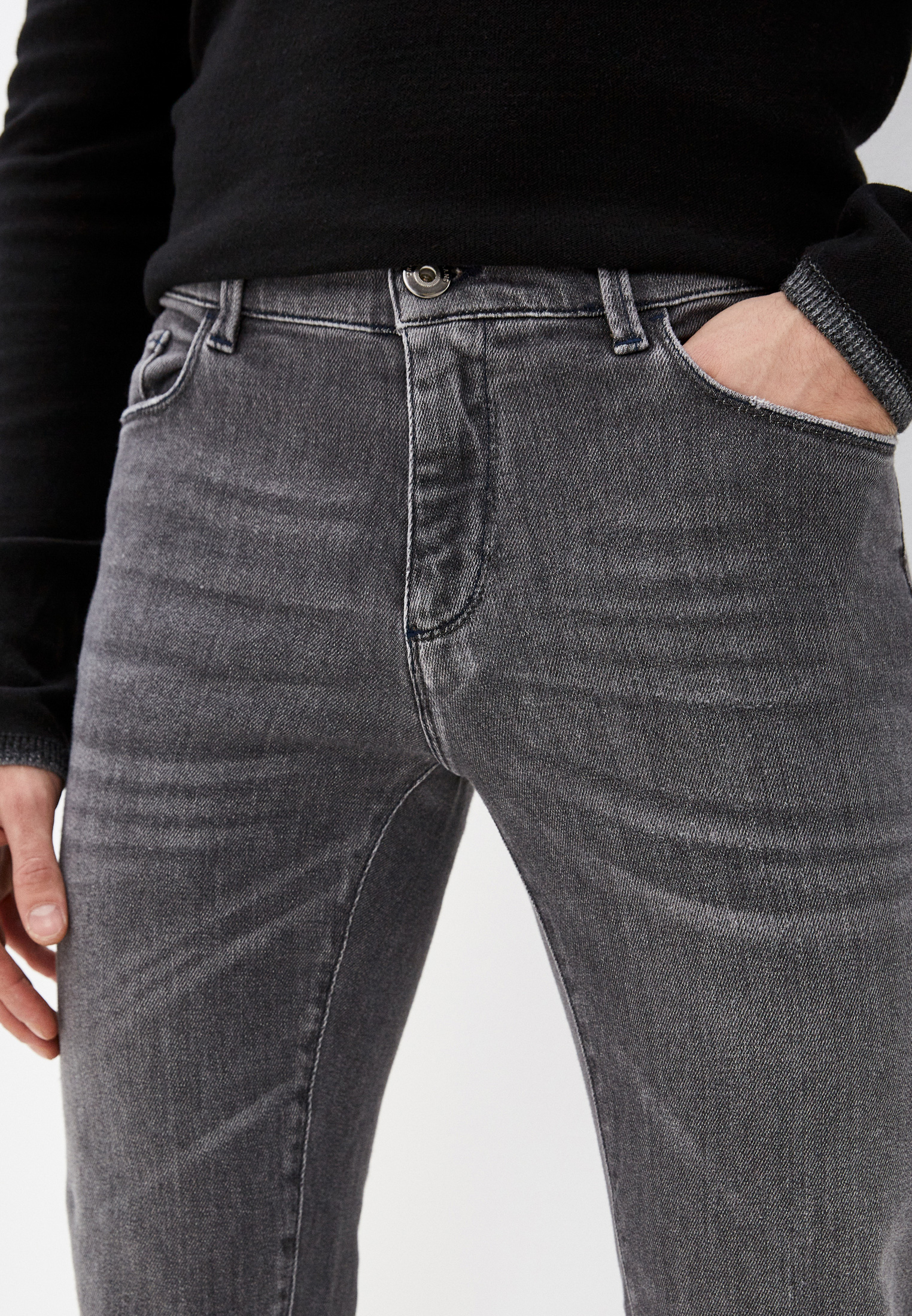 Мужские зауженные джинсы TRUSSARDI JEANS (Труссарди Джинс) 52J000001T001427J004: изображение 5