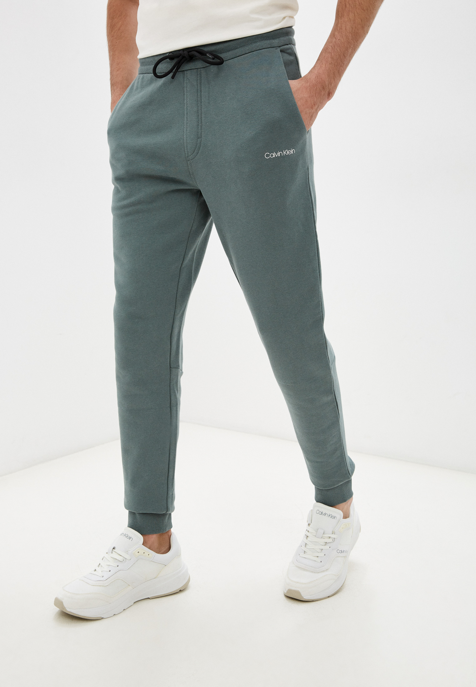 Мужские спортивные брюки Calvin Klein (Кельвин Кляйн) K10K107954 (Цвет:Зеленый) купить в интернет-магазине stylefish.ru