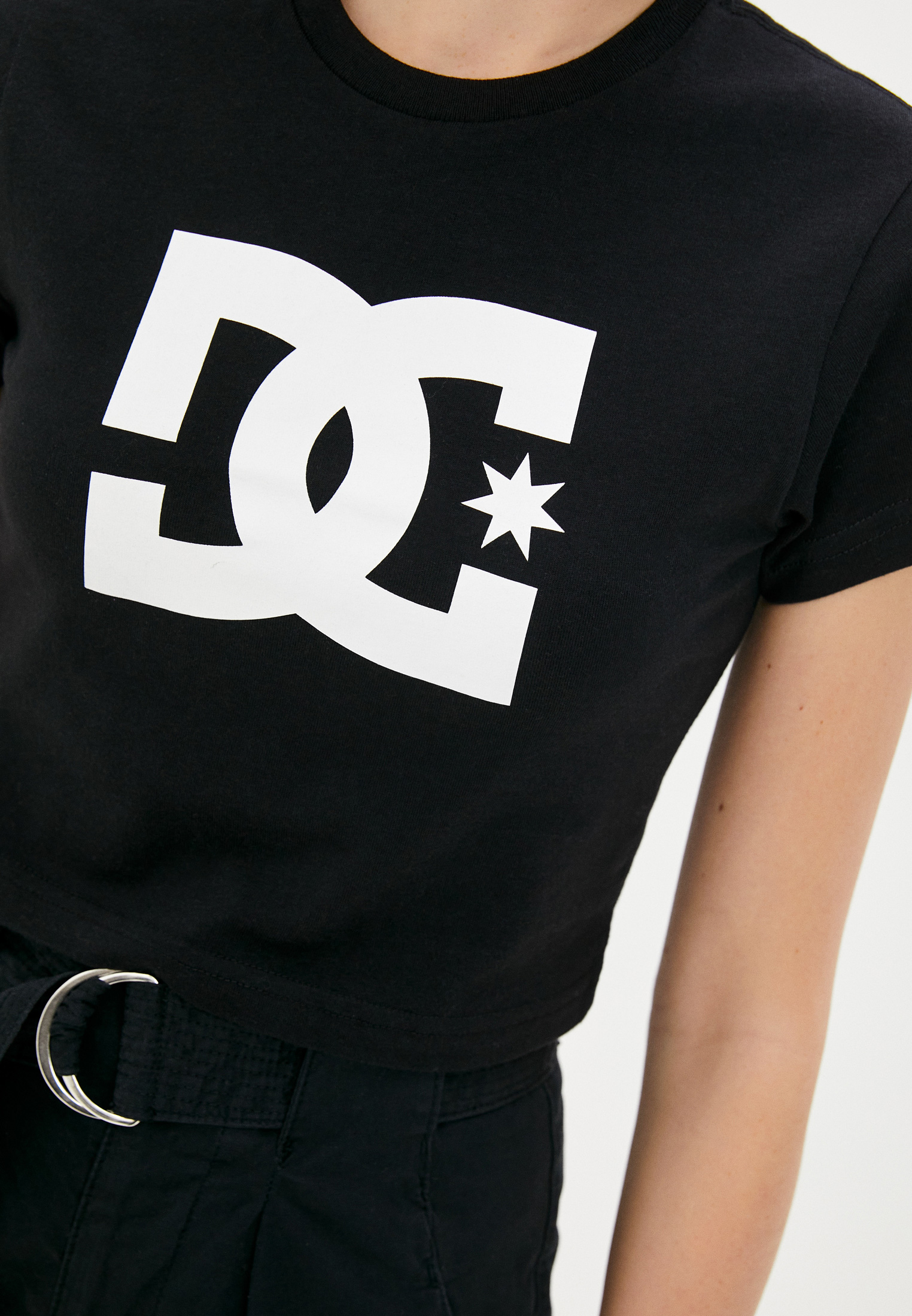 черные женские футболки и майки dc shoes