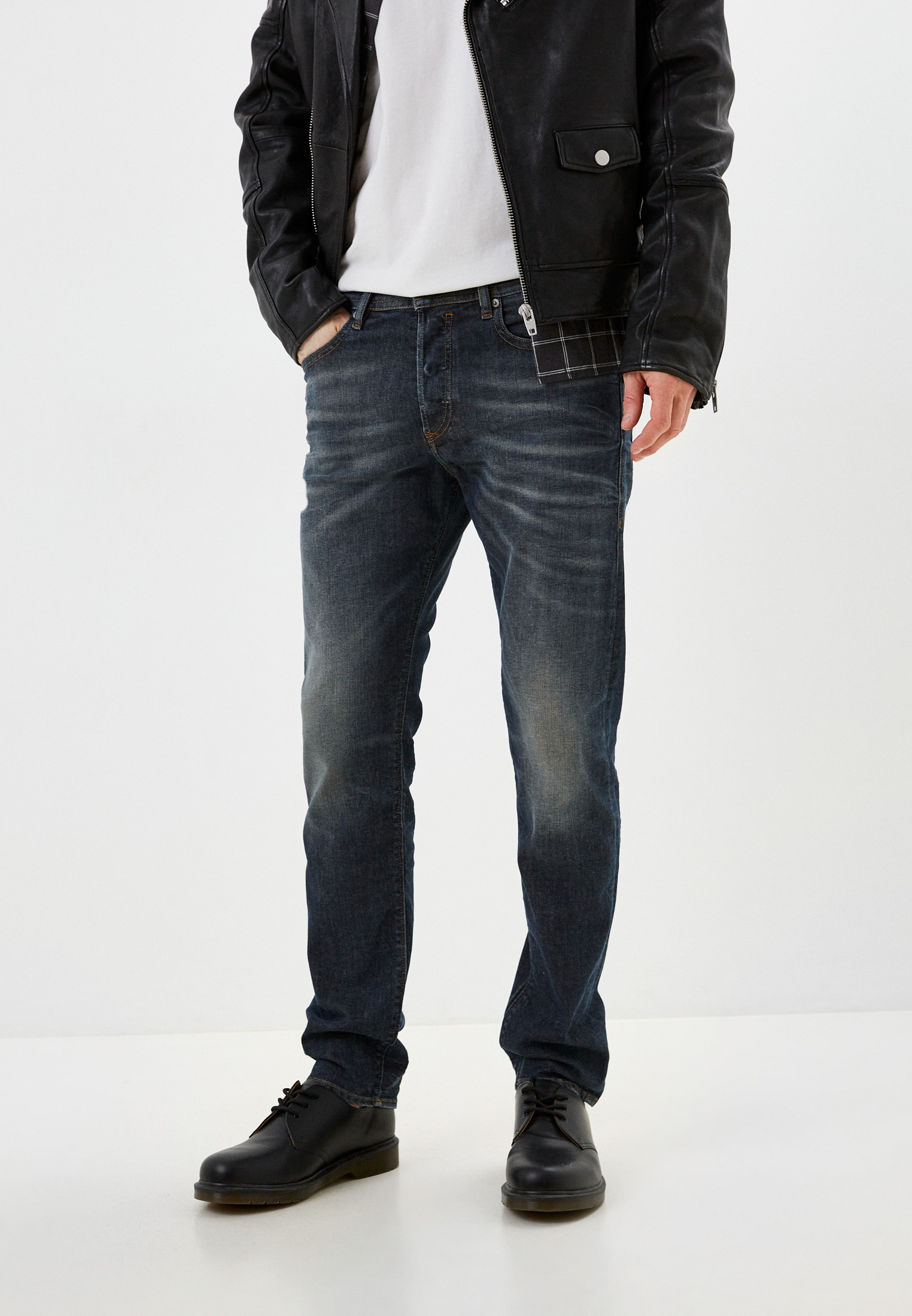 Мужские зауженные джинсы Diesel (Дизель) 00SDHB084ZU: изображение 5