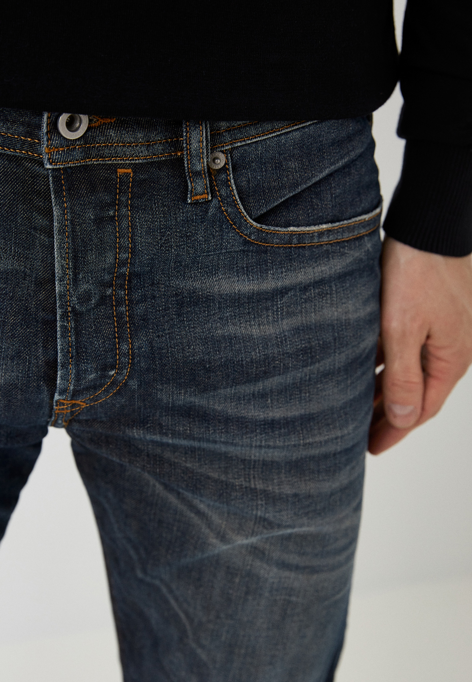 Мужские зауженные джинсы Diesel (Дизель) 00SDHB084ZU: изображение 12