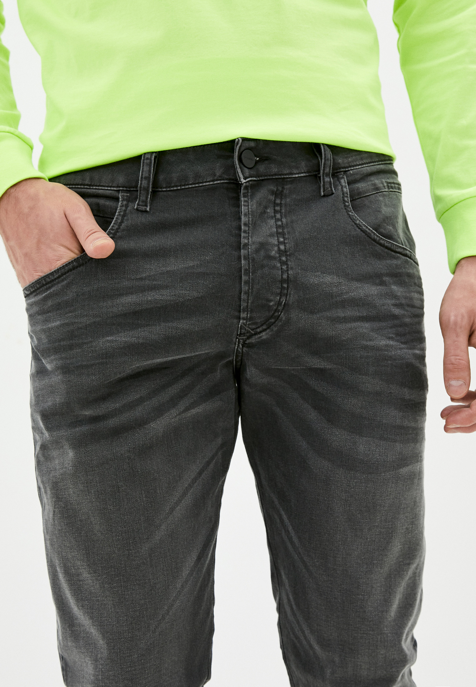 Мужские зауженные джинсы Diesel (Дизель) 00SSLM0699P: изображение 4