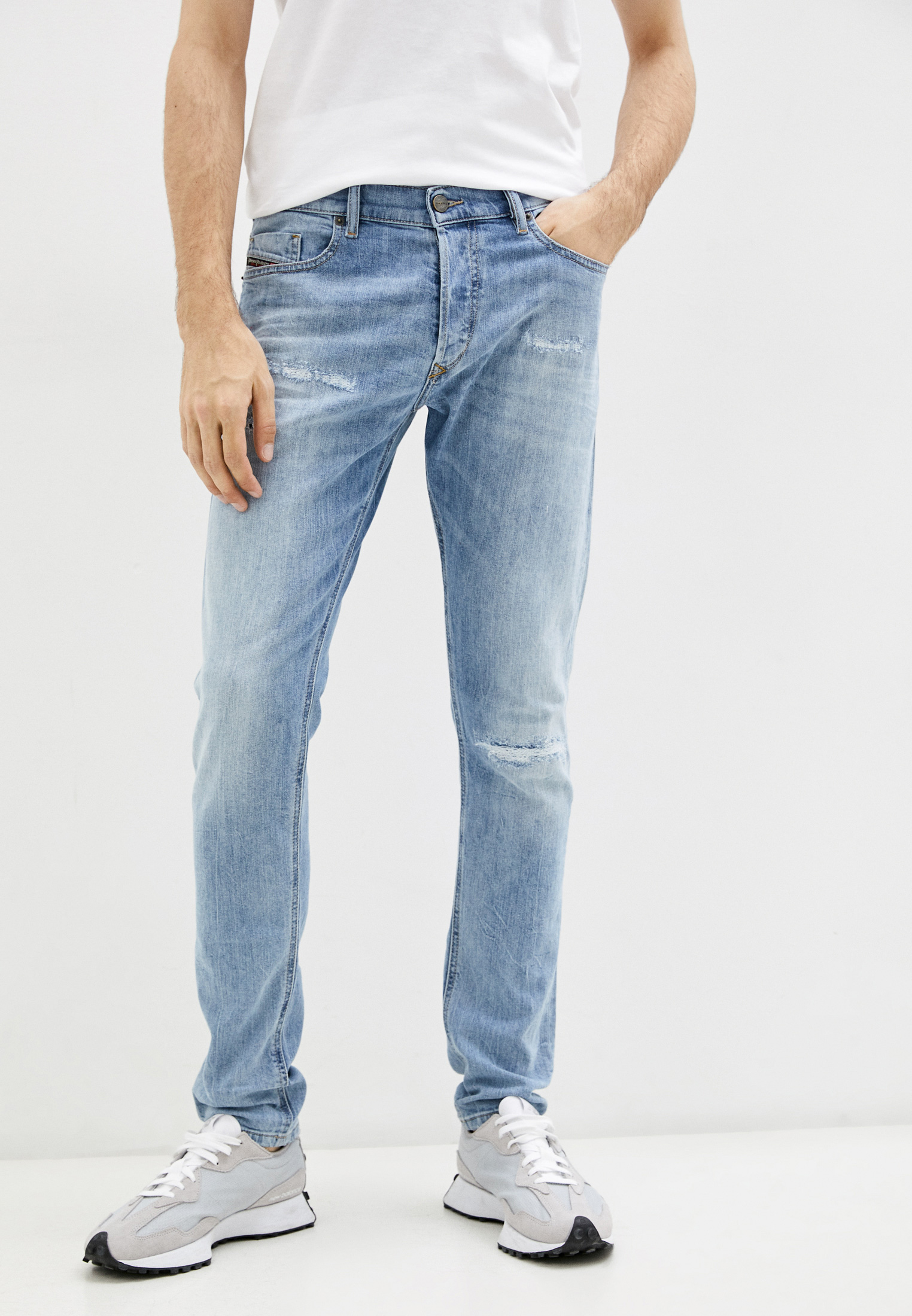 Мужские зауженные джинсы Diesel (Дизель) 00SWID0095V: изображение 1