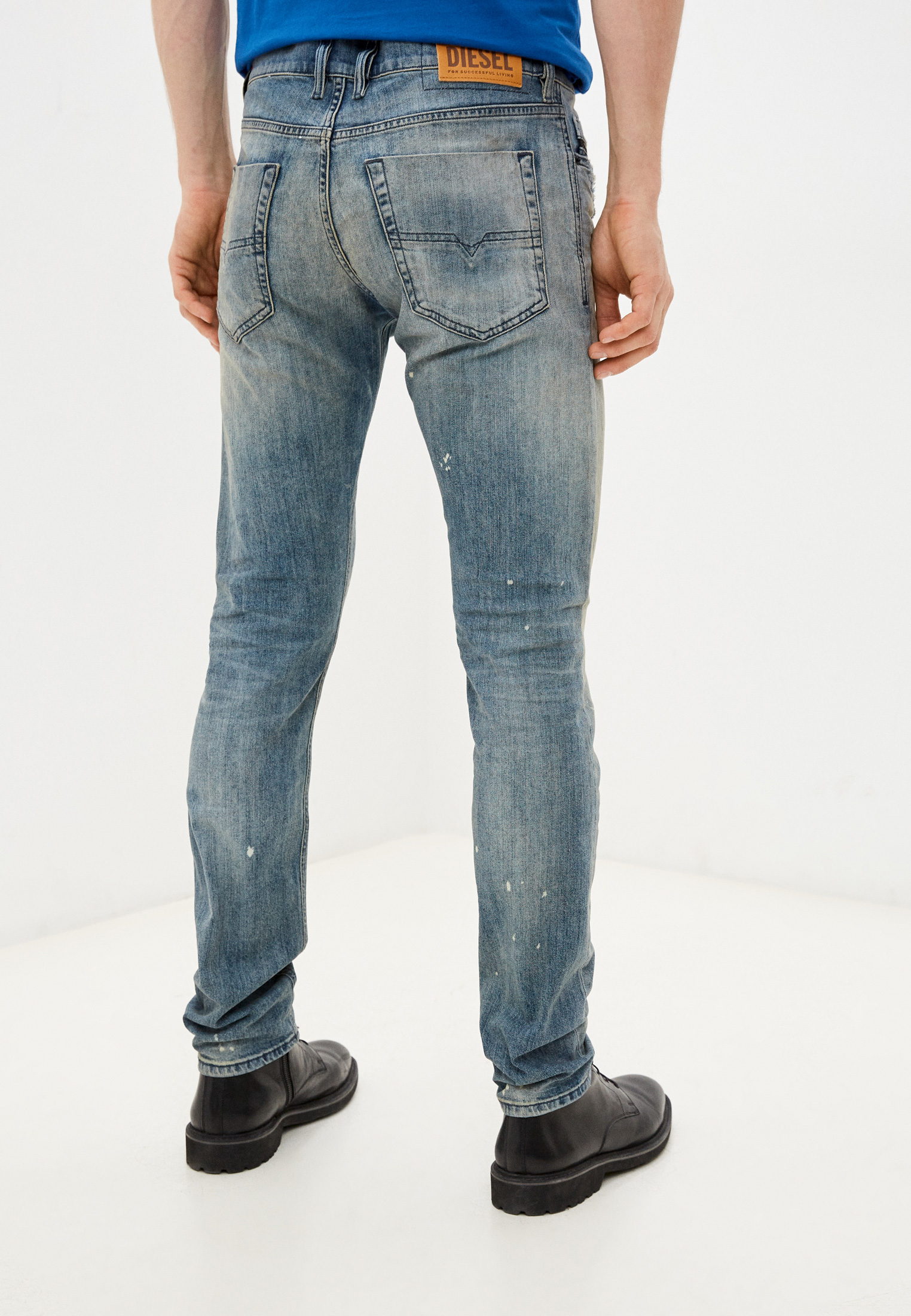 Мужские зауженные джинсы Diesel (Дизель) 00SWID0097M: изображение 3