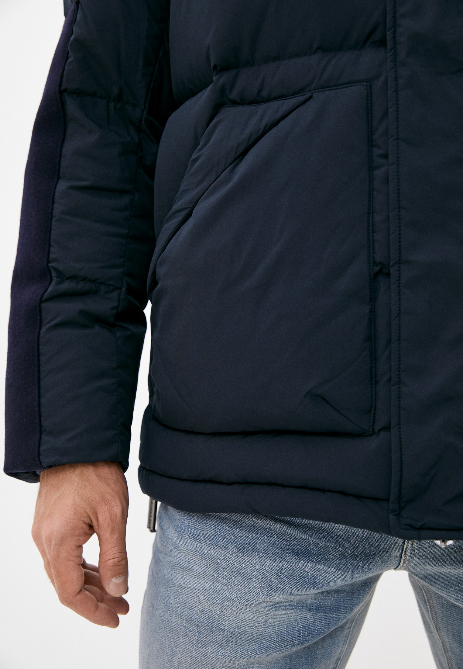 Пуховик Emporio Armani (Эмпорио Армани) 6K1B83 1NWXZ (Цвет: Синий ...