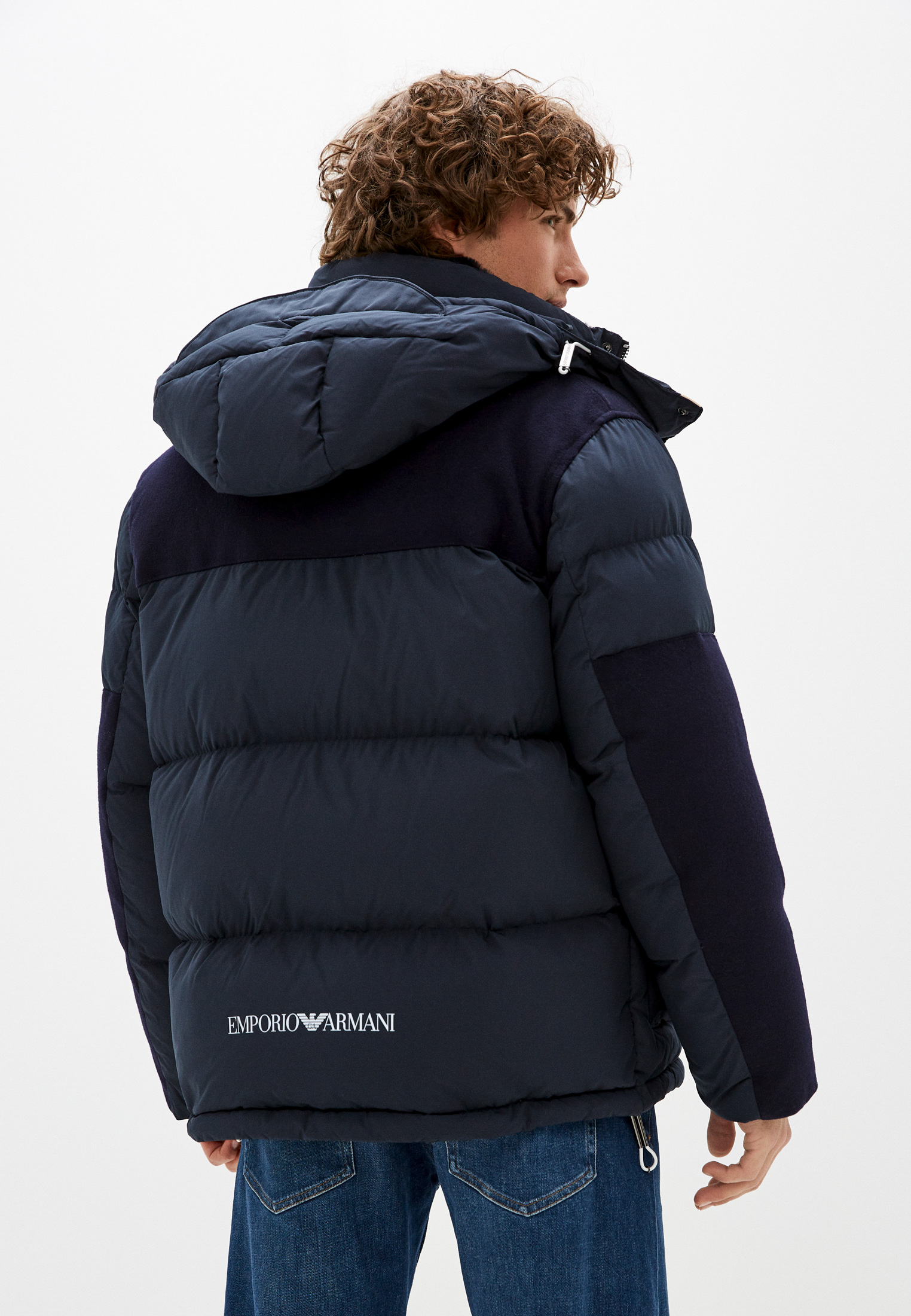 Пуховик Emporio Armani (Эмпорио Армани) 6K1B83 1NWXZ (Цвет: Синий ...