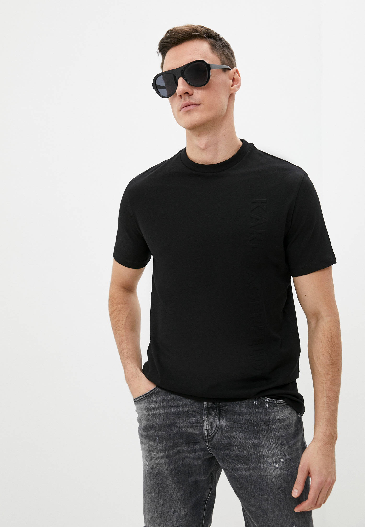 Мужская футболка Karl Lagerfeld (Карл Лагерфельд) 512227-755039: изображение 1