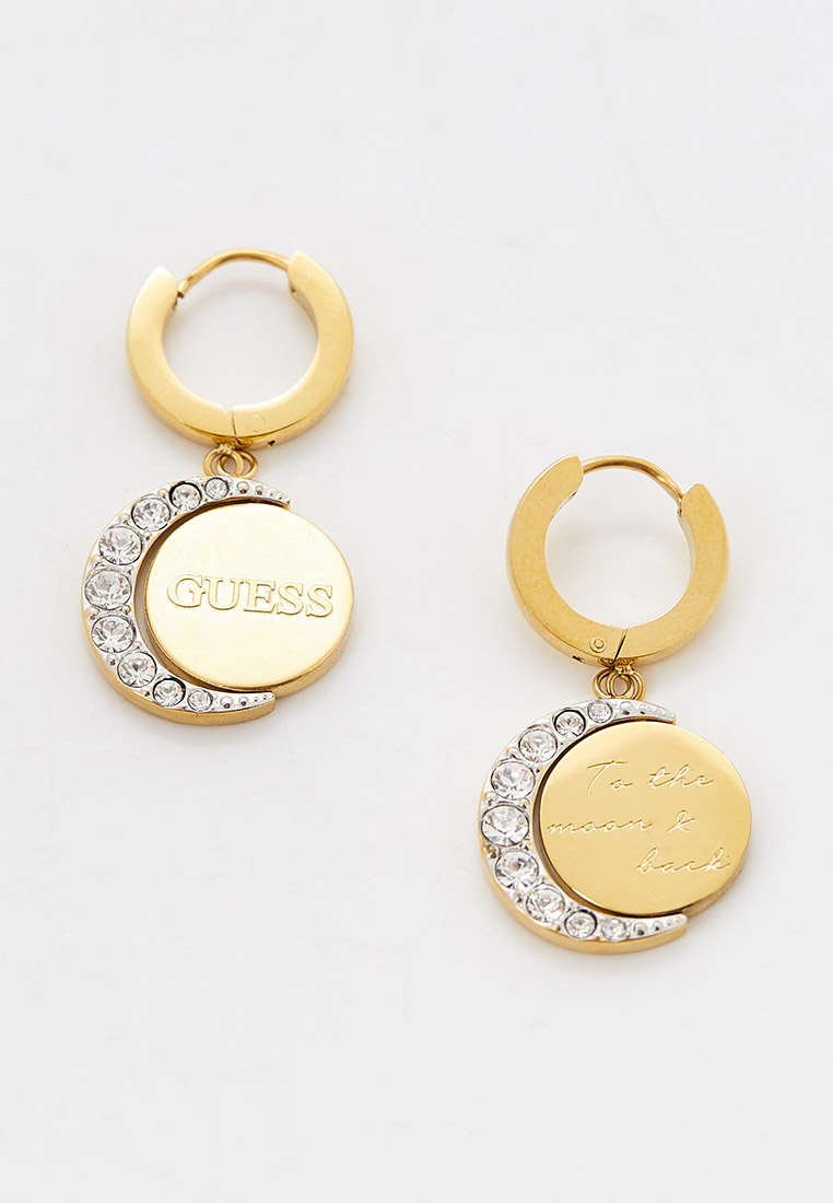 guess coin earrings