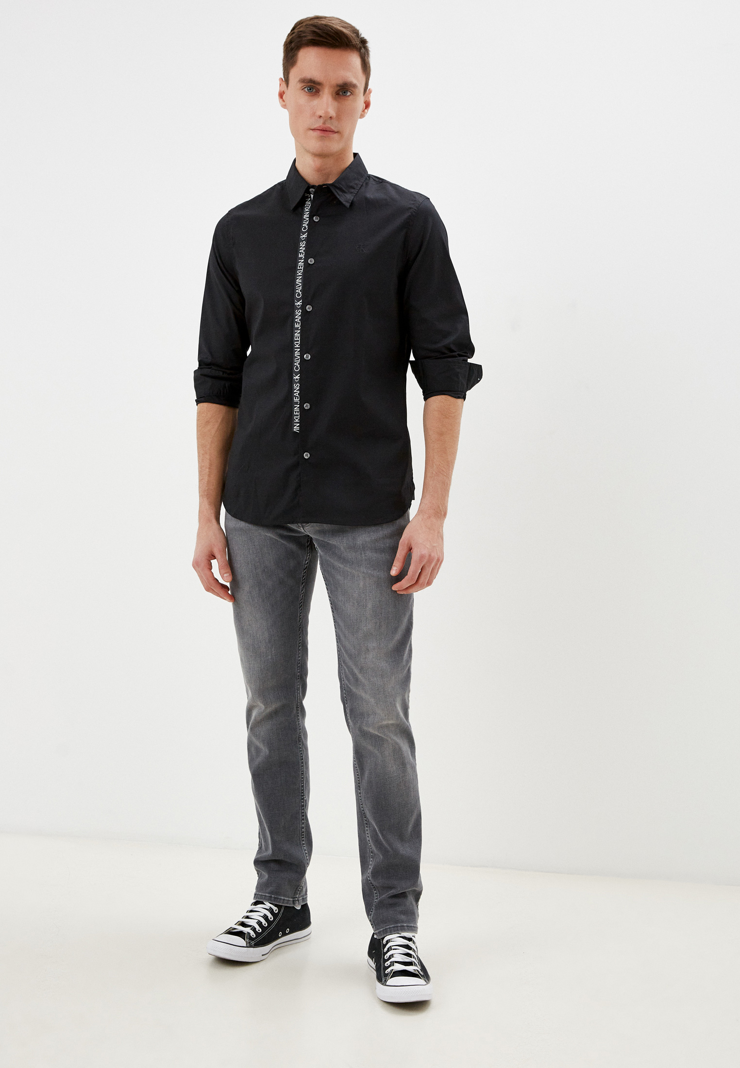 Рубашка с длинным рукавом мужской Calvin Klein Jeans J30J317131 купить за  9430 руб.