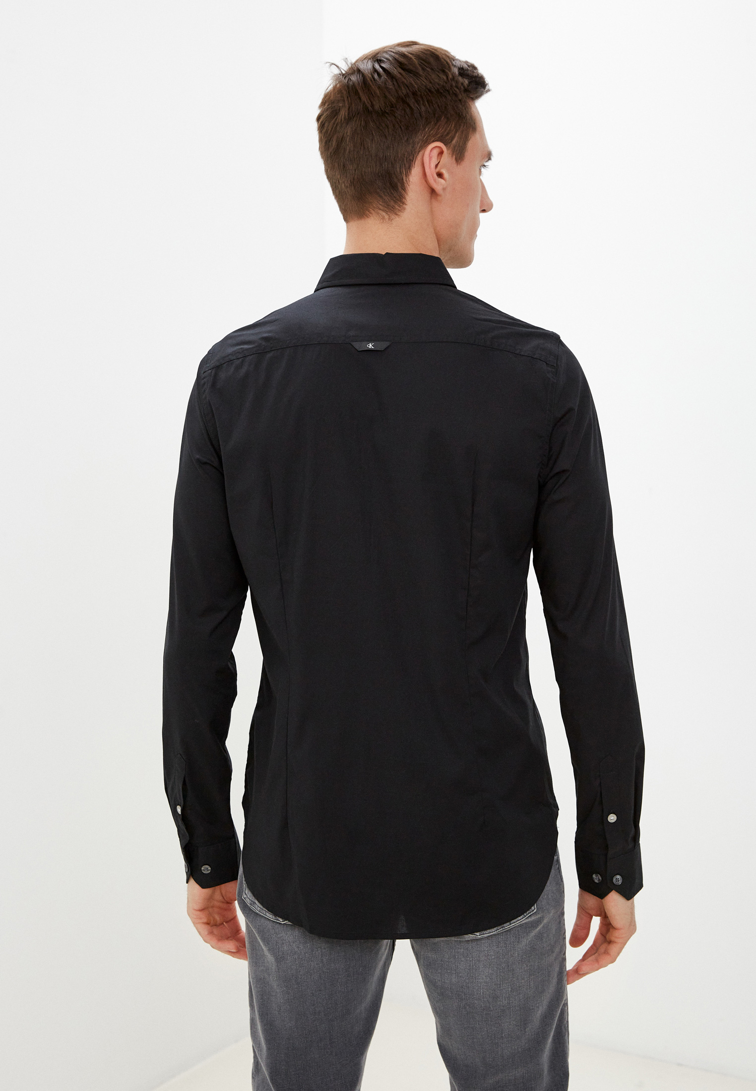 Buy Calvin Klein Jeans white Logo Tape Regular Fit Shirt for Men in MENA,  Worldwide