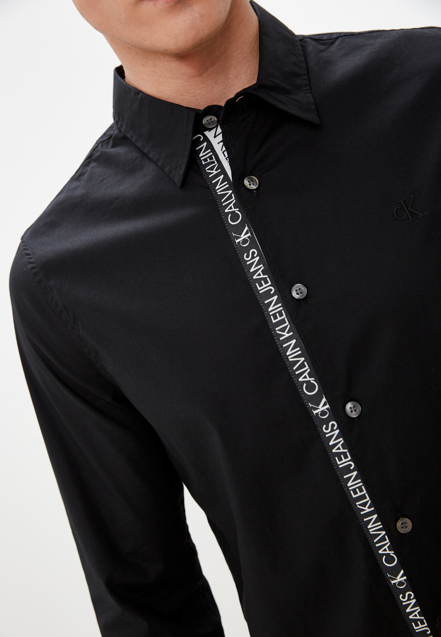 Calvin Klein Jeans – logo tape shirt – men – Ofive Egypt