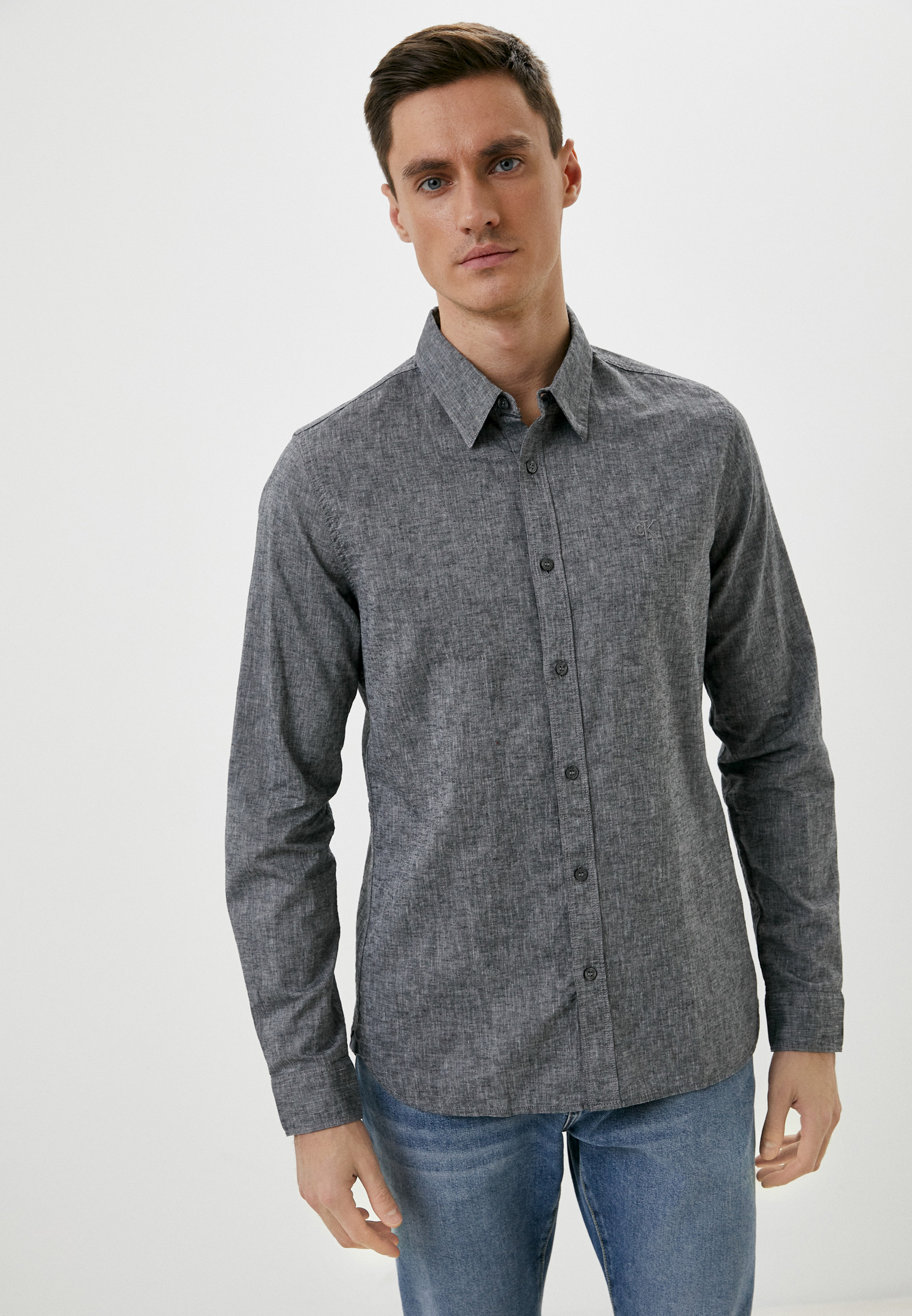 Рубашка с длинным рукавом мужской Calvin Klein Jeans J30J317423 купить за  10800 руб.