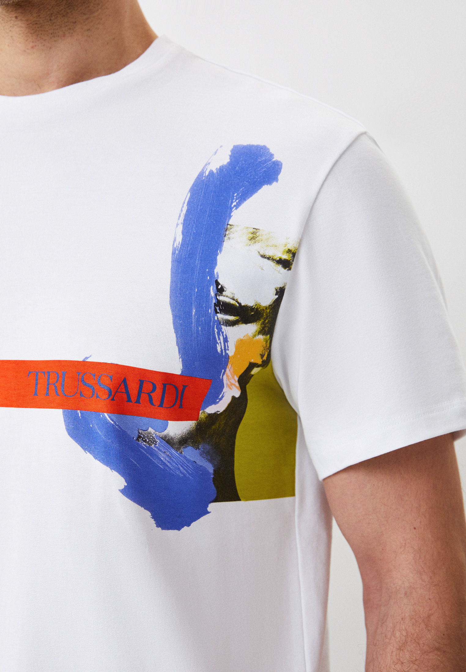 Мужская футболка Trussardi (Труссарди) 32T00082_1T001869_W001: изображение 4