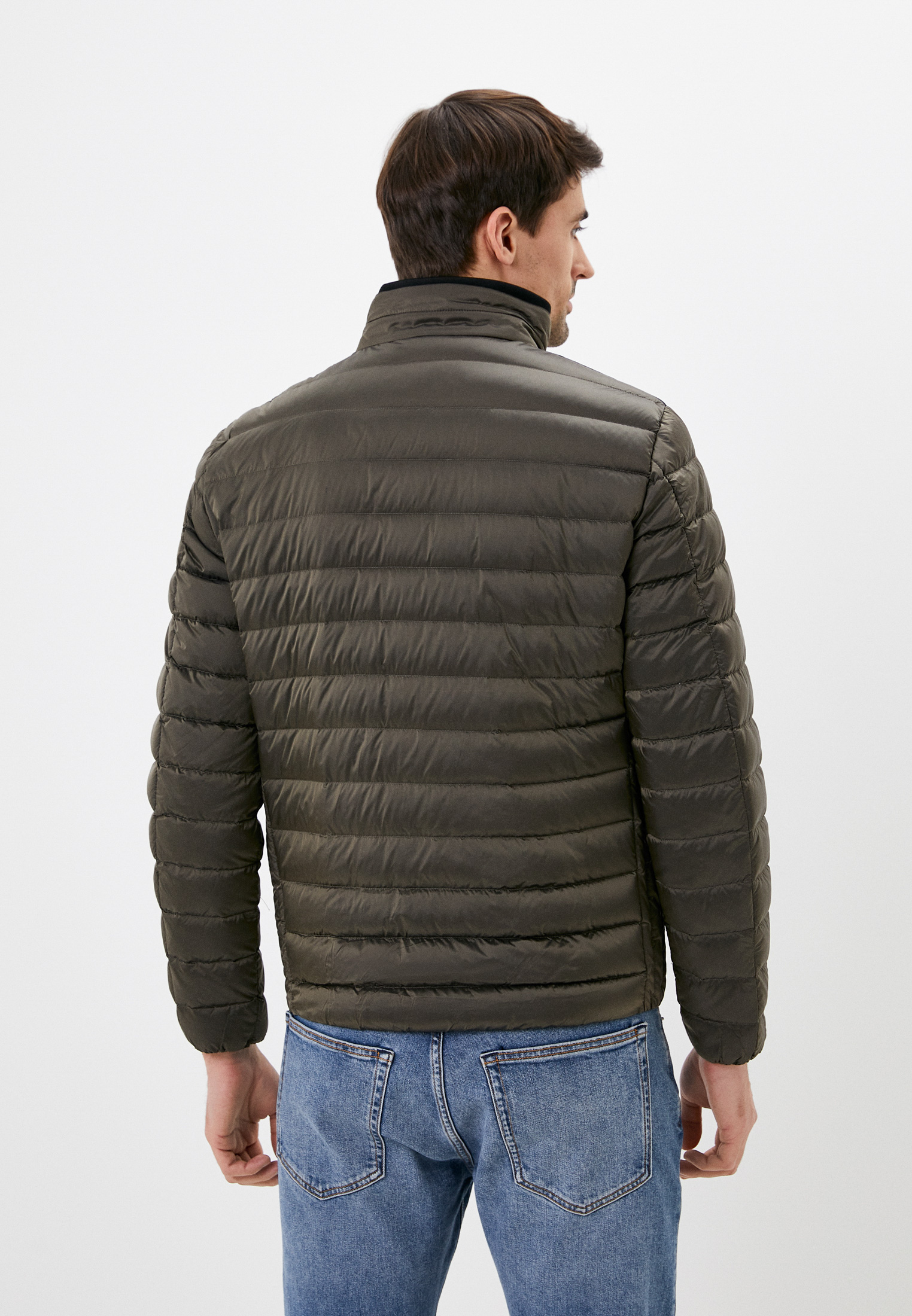 Утепленная куртка мужская Guess Jeans M1RL47WDQ50 цвет хаки купить за 11590  руб.