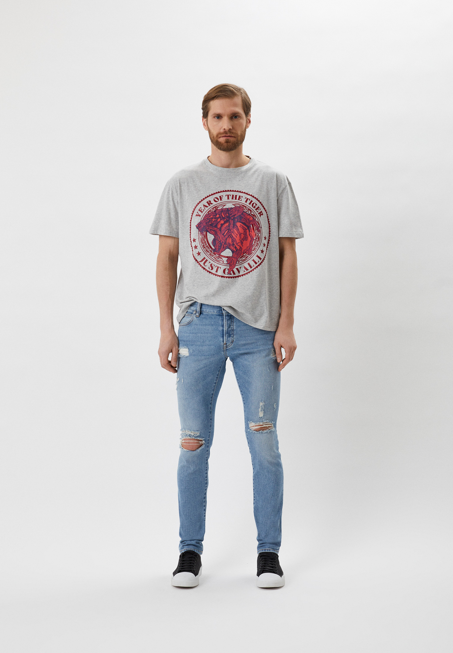 Мужские зауженные джинсы Just Cavalli (Джаст Кавалли) S01LA0146N31994: изображение 2