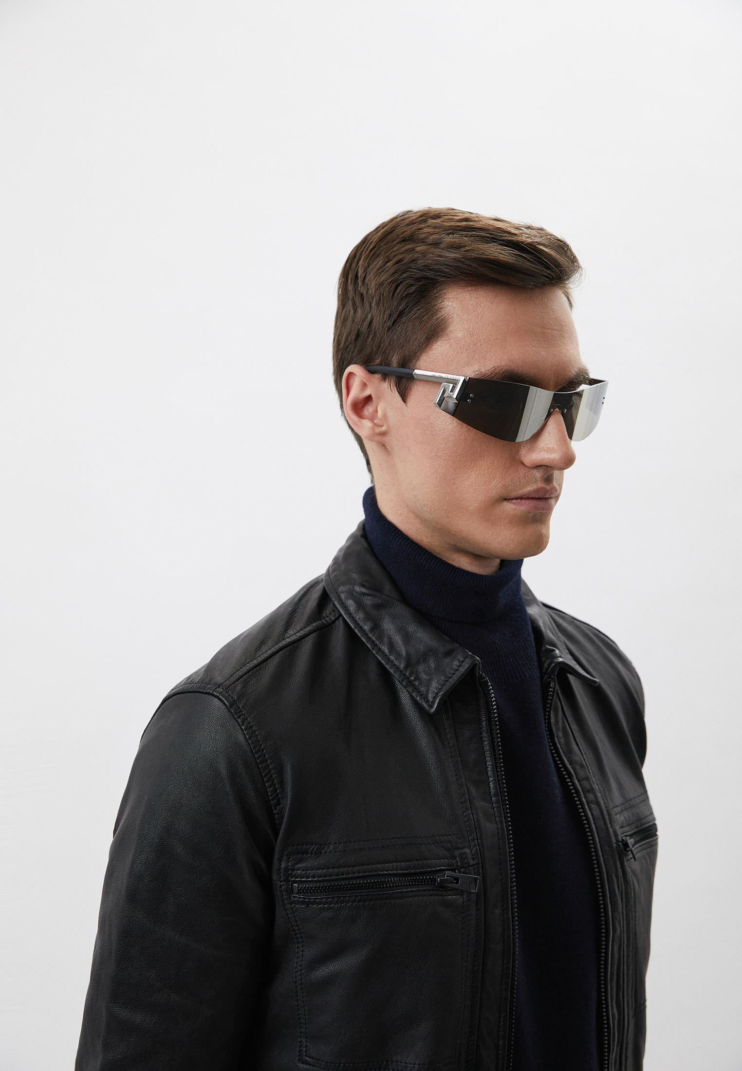 Мужские солнцезащитные очки Versace 0VE2241 цвет серебряный купить за ...