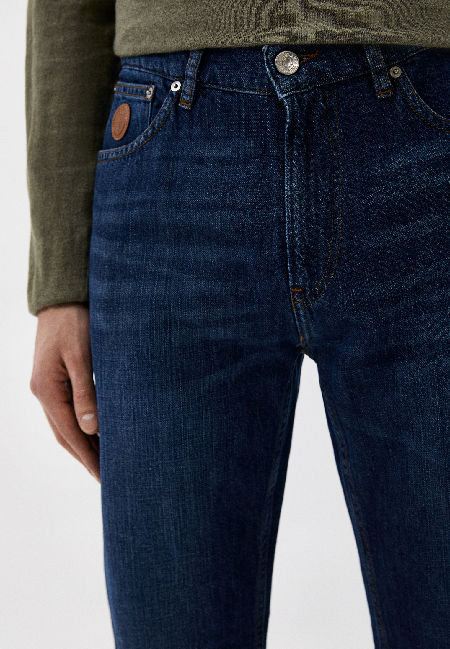 Мужские прямые джинсы Trussardi (Труссарди) 52J00001-1T005755: изображение 4
