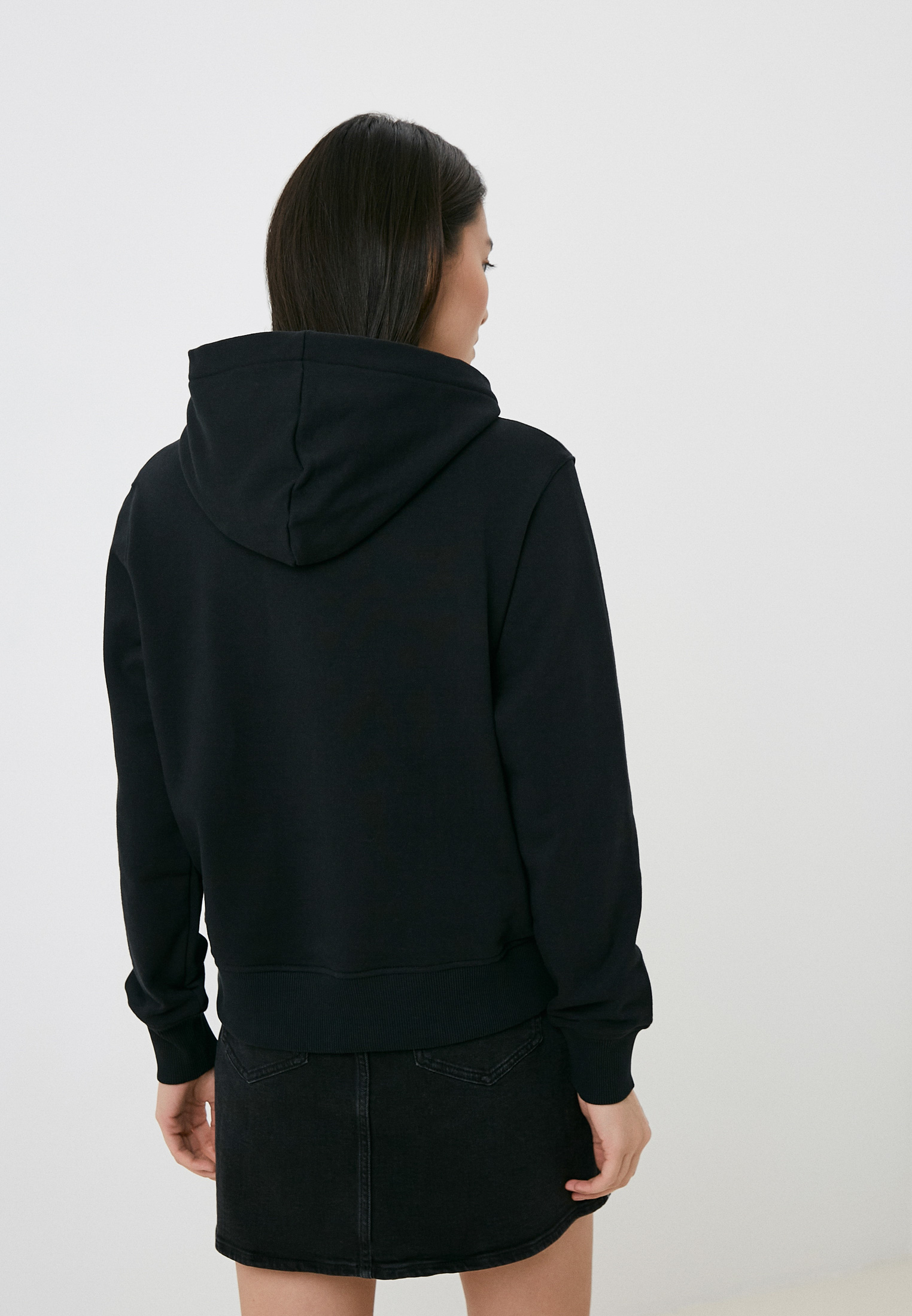 Женские худи Calvin Klein Jeans J20J217784 цвет черный купить за 10990 руб.
