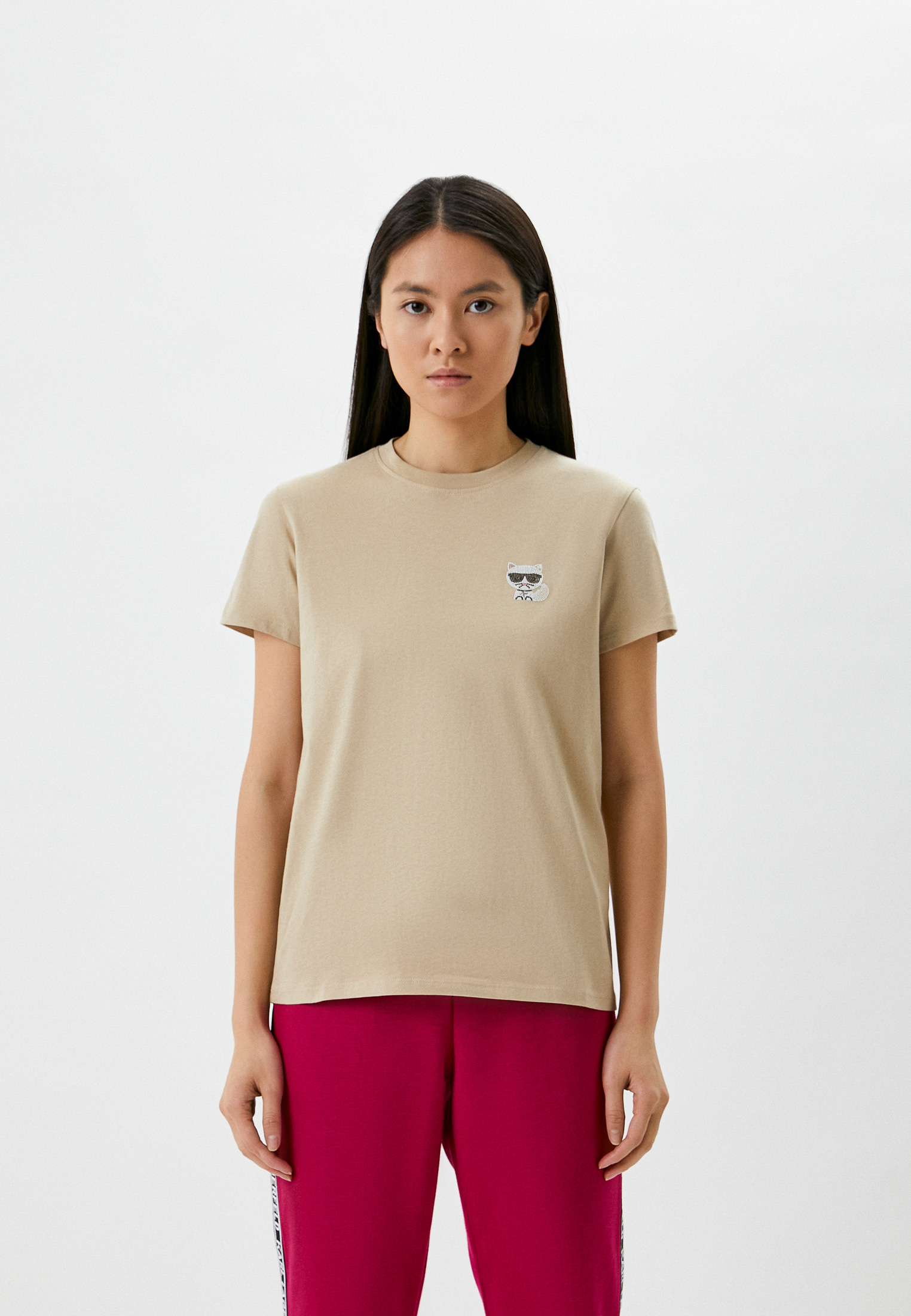 Футболка с коротким рукавом женский Karl Lagerfeld 216W1730 цвет ...