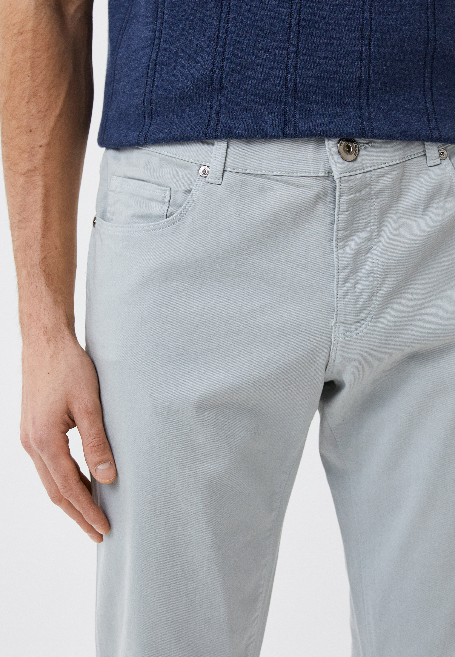 Мужские зауженные джинсы Trussardi (Труссарди) 52J00007-1T002734-H-001: изображение 4