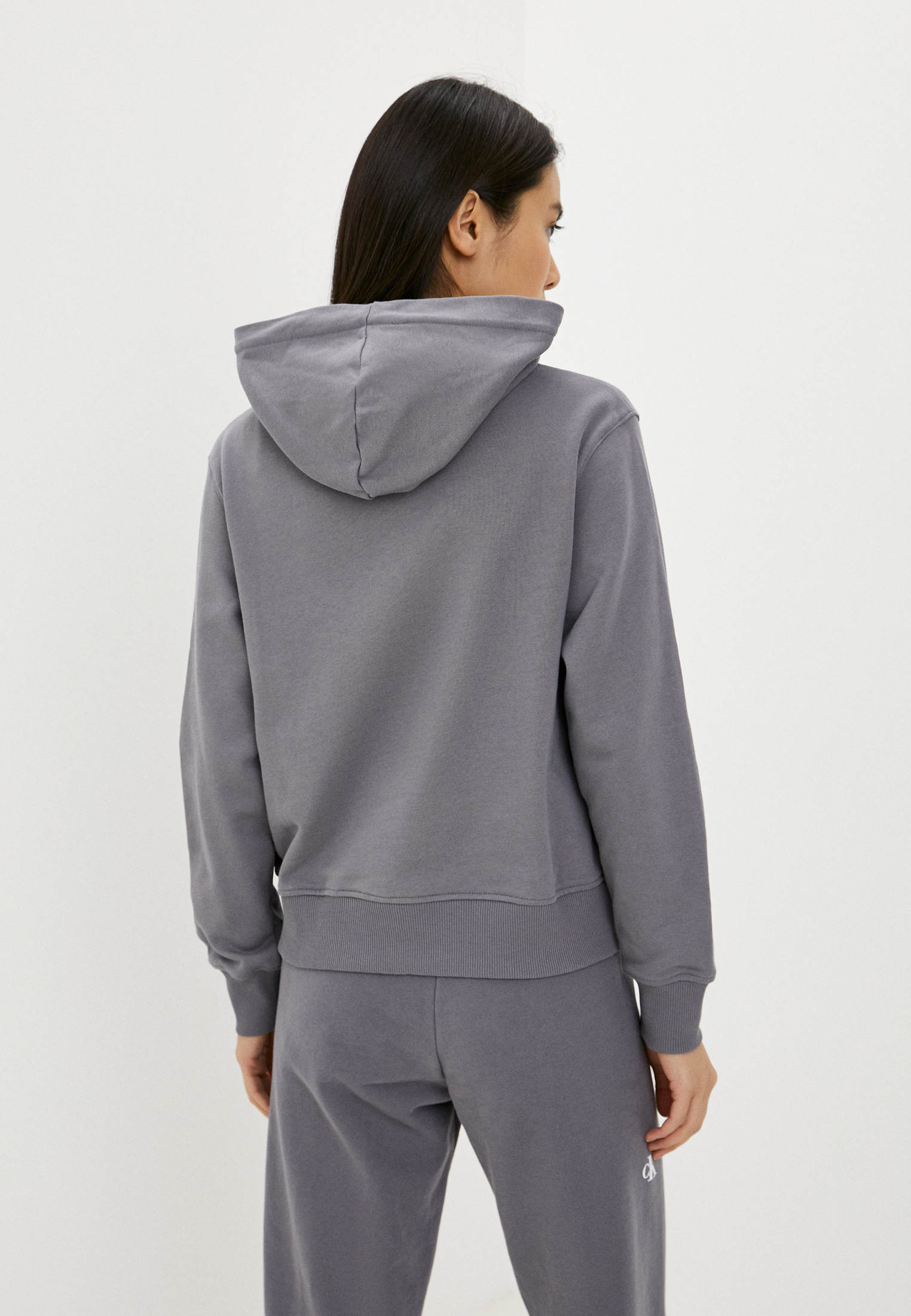 Женские худи Calvin Klein Jeans J20J217784 цвет серый купить за 13699 руб.