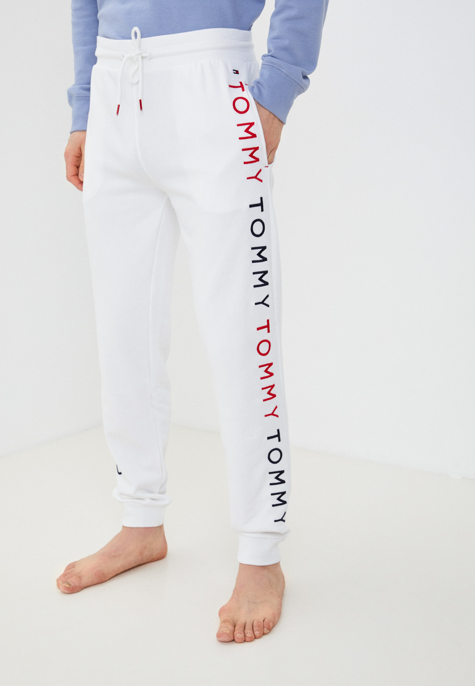 Мужские домашние брюки Tommy Hilfiger (Томми Хилфигер) UM0UM02145 цвет  белый купить за 8240 руб.