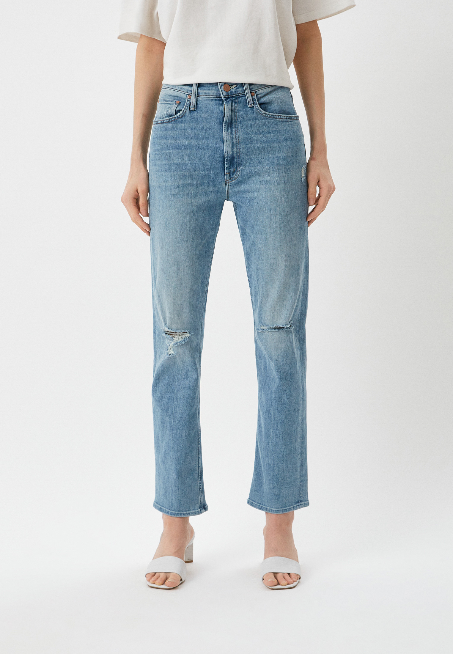Широкие и расклешенные джинсы Mother 10064-360