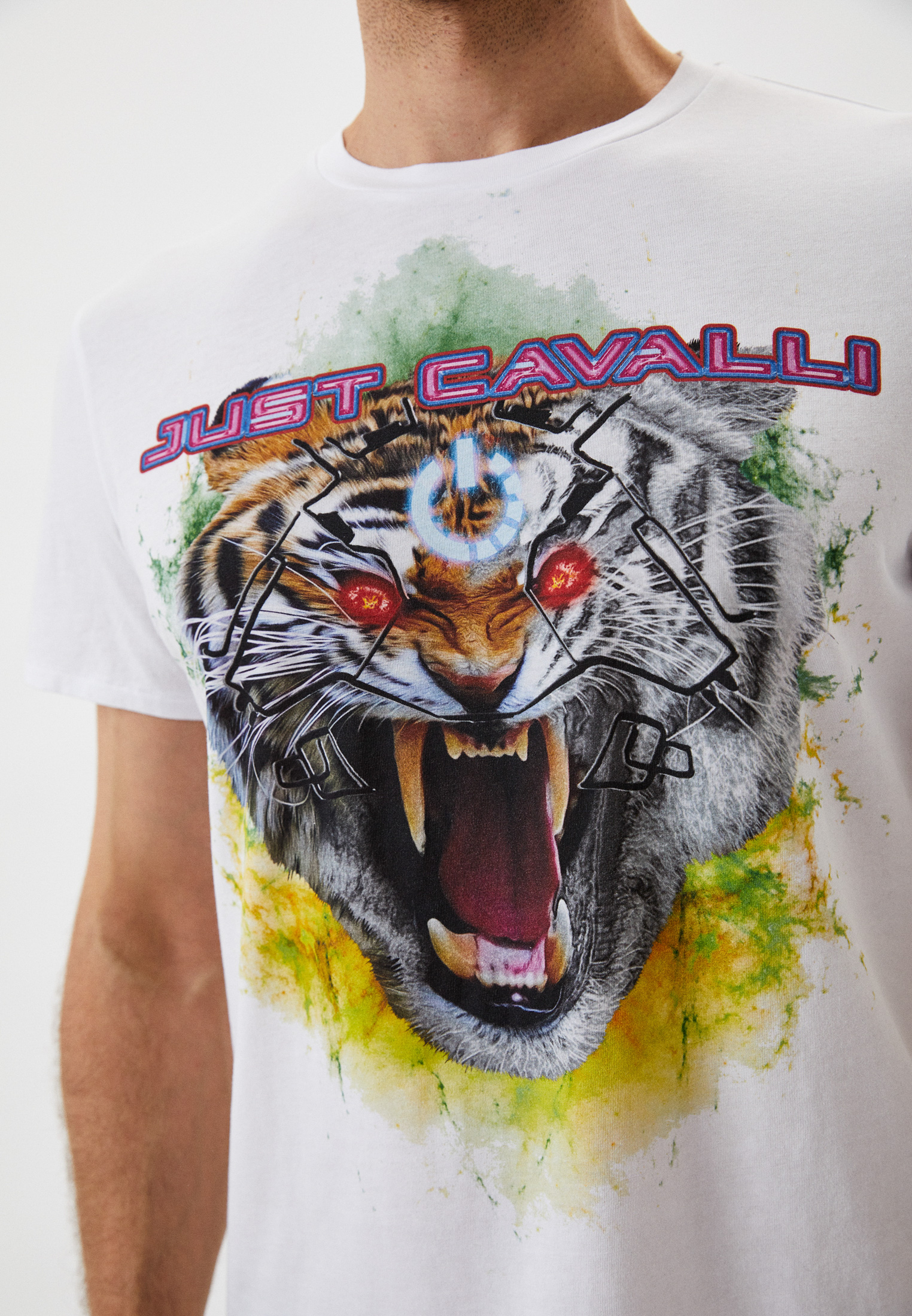 Мужская футболка Just Cavalli (Джаст Кавалли) S03GC0668N20663: изображение 4