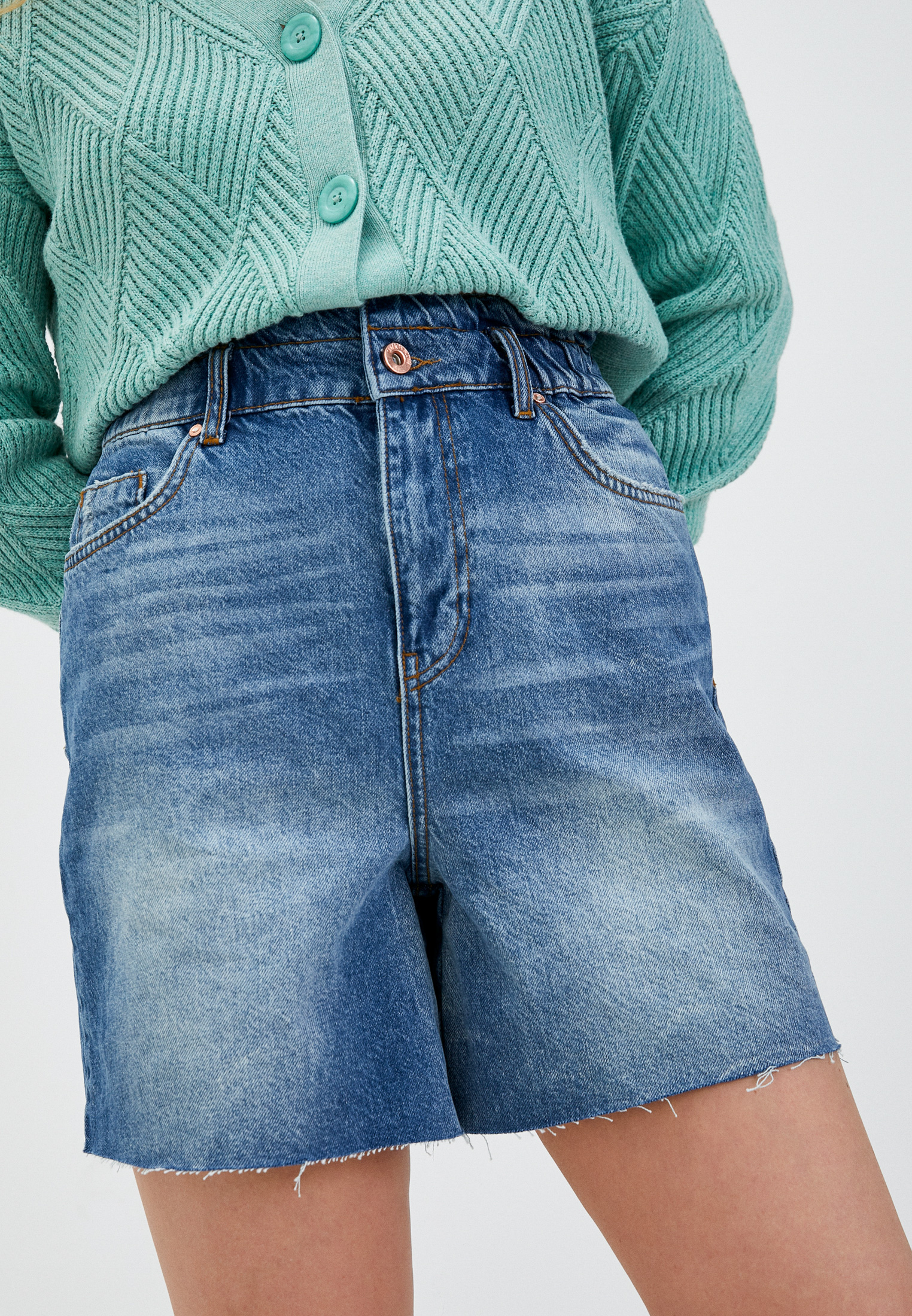 Женские джинсовые шорты Fracomina FP22SV6009D41902